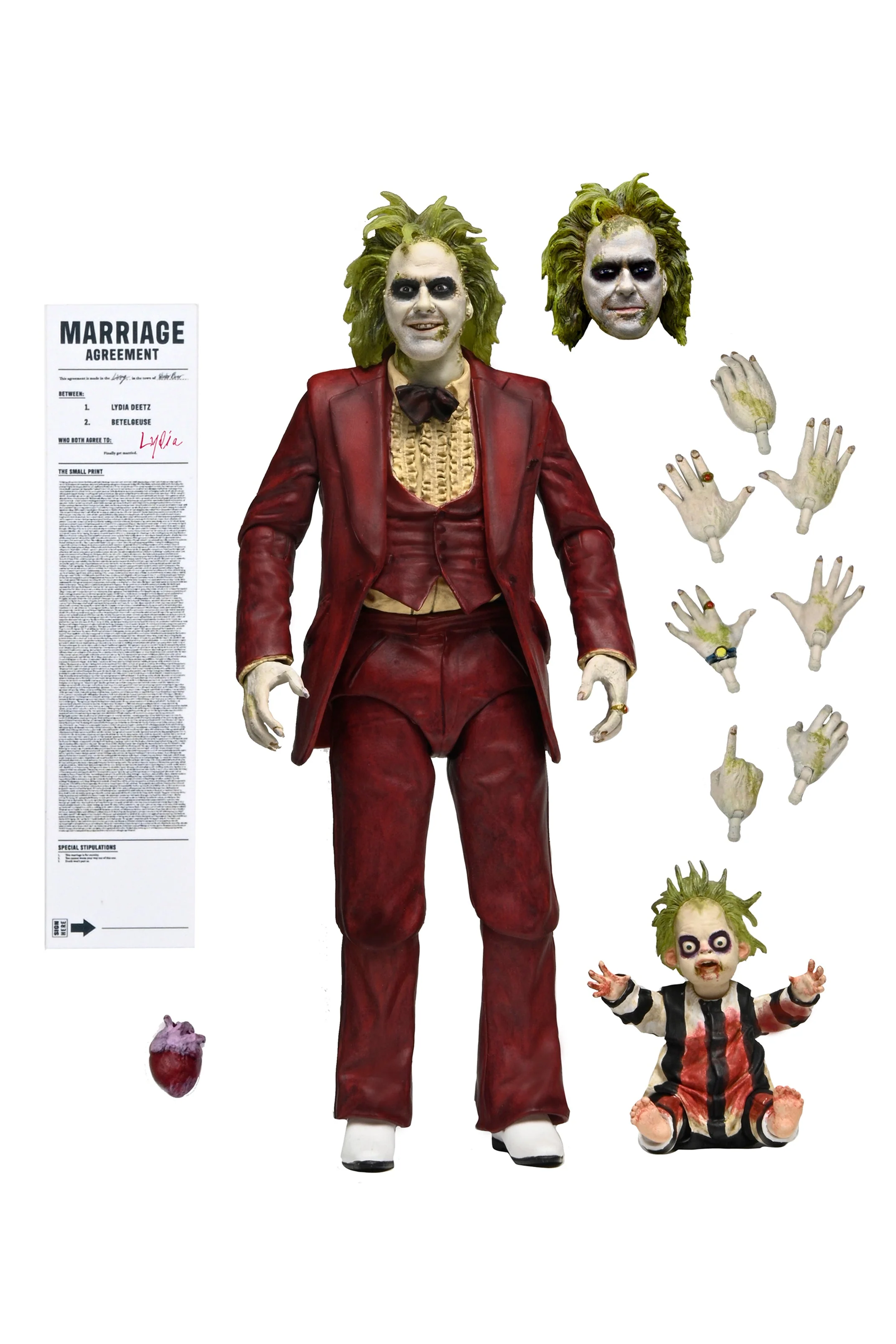 Beetlejuice Beetlejuice - Ultimate Wedding Tuxedo Beetlejuice 7" Scale Action Figure - Image 7
