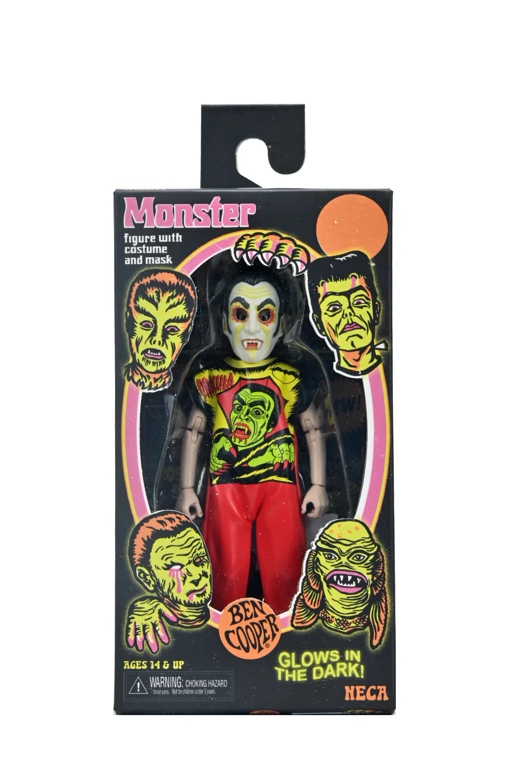 Ben Cooper Costume Kids Collection - Series 1 Bundle Glow-in-the-Dark Costumed Action Figures (Creature, Dracula, Frankenstein, Phantom, Vampire Girl) - Image 11