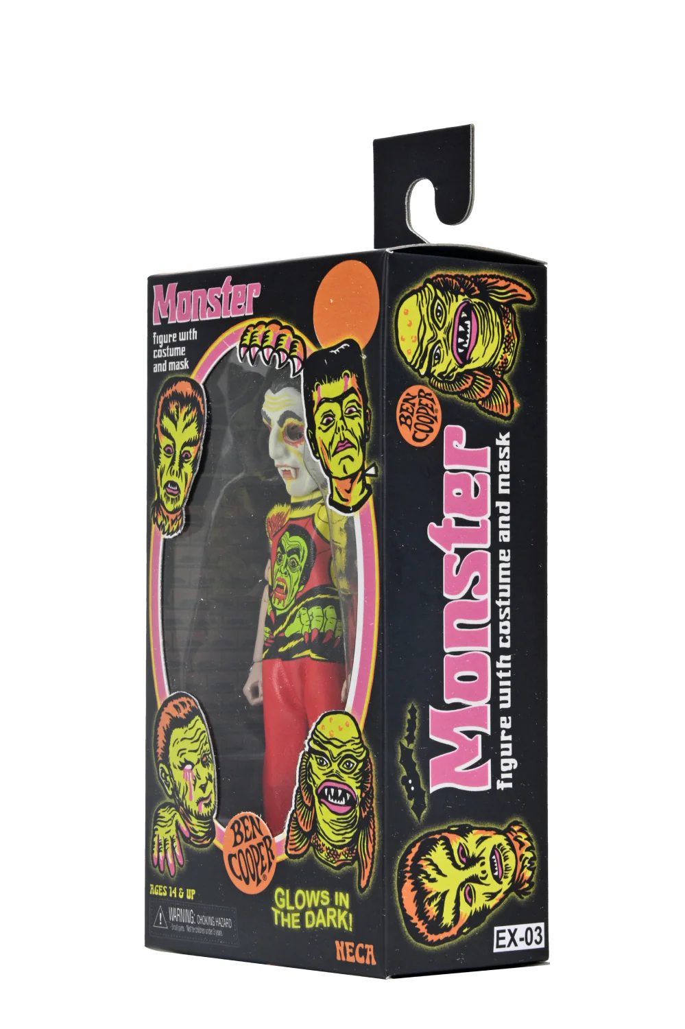 Ben Cooper Costume Kids Collection - Series 1 Bundle Glow-in-the-Dark Costumed Action Figures (Creature, Dracula, Frankenstein, Phantom, Vampire Girl) - Image 12