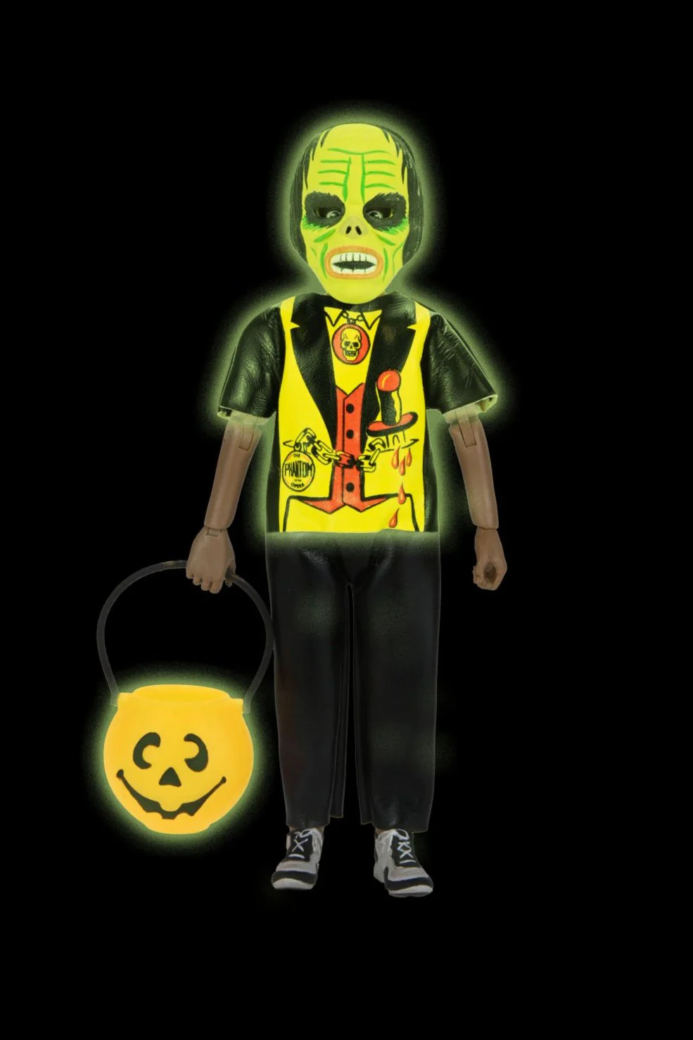Ben Cooper Costume Kids Collection - Series 1 Bundle Glow-in-the-Dark Costumed Action Figures (Creature, Dracula, Frankenstein, Phantom, Vampire Girl) - Image 2