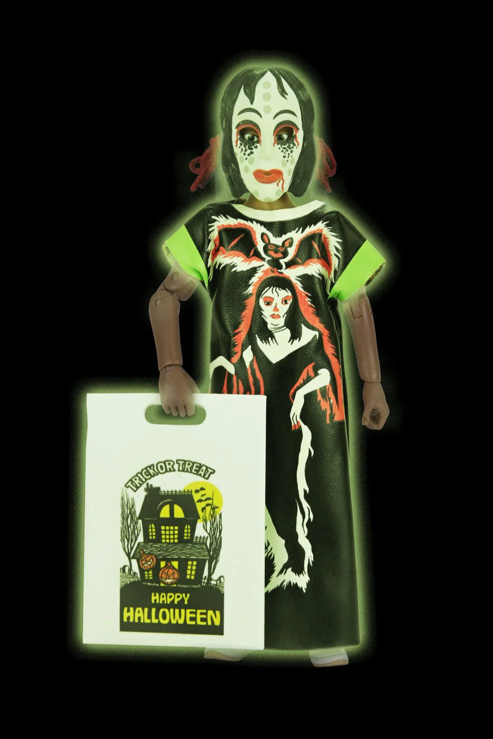 Ben Cooper Costume Kids Collection - Series 1 Bundle Glow-in-the-Dark Costumed Action Figures (Creature, Dracula, Frankenstein, Phantom, Vampire Girl) - Image 28