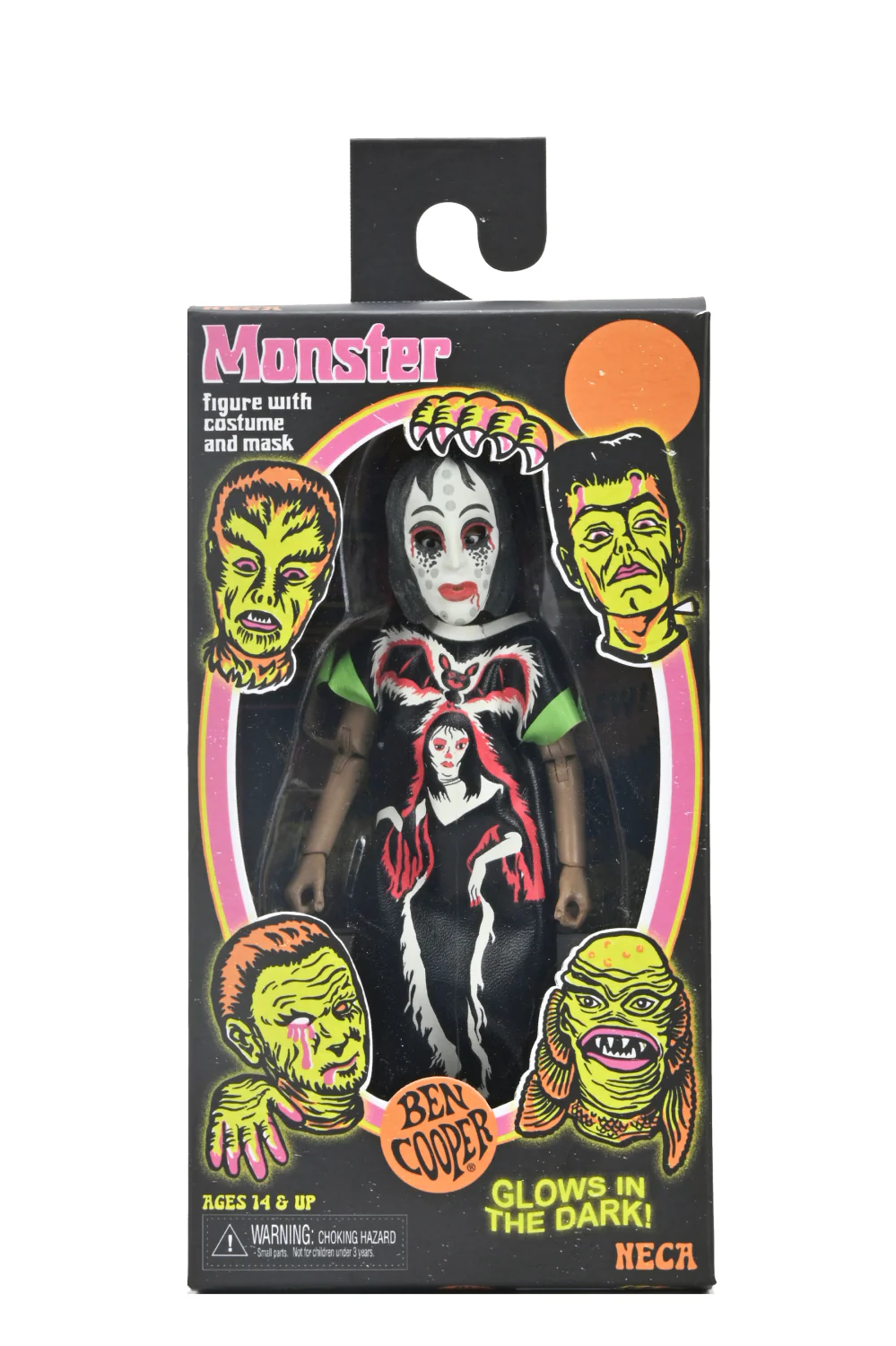 Ben Cooper Costume Kids Collection - Series 1 Bundle Glow-in-the-Dark Costumed Action Figures (Creature, Dracula, Frankenstein, Phantom, Vampire Girl) - Image 29