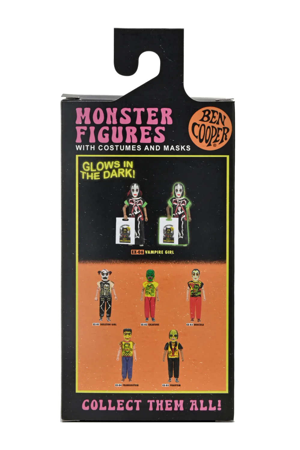 Ben Cooper Costume Kids Collection - Series 1 Bundle Glow-in-the-Dark Costumed Action Figures (Creature, Dracula, Frankenstein, Phantom, Vampire Girl) - Image 33