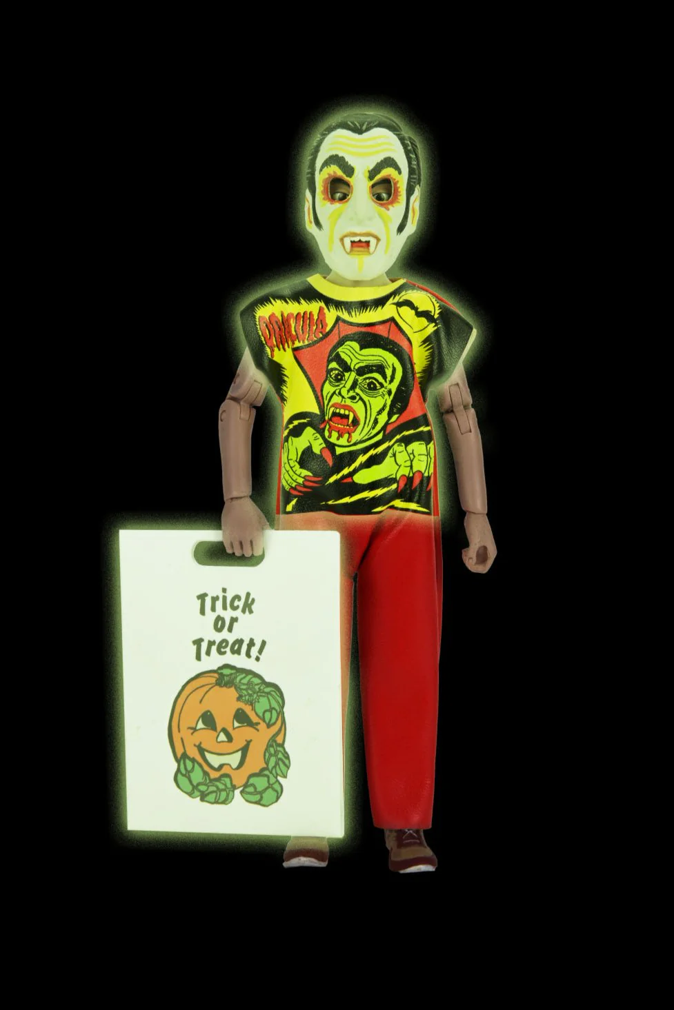 Ben Cooper Costume Kids Collection - Series 1 Bundle Glow-in-the-Dark Costumed Action Figures (Creature, Dracula, Frankenstein, Phantom, Vampire Girl) - Image 8