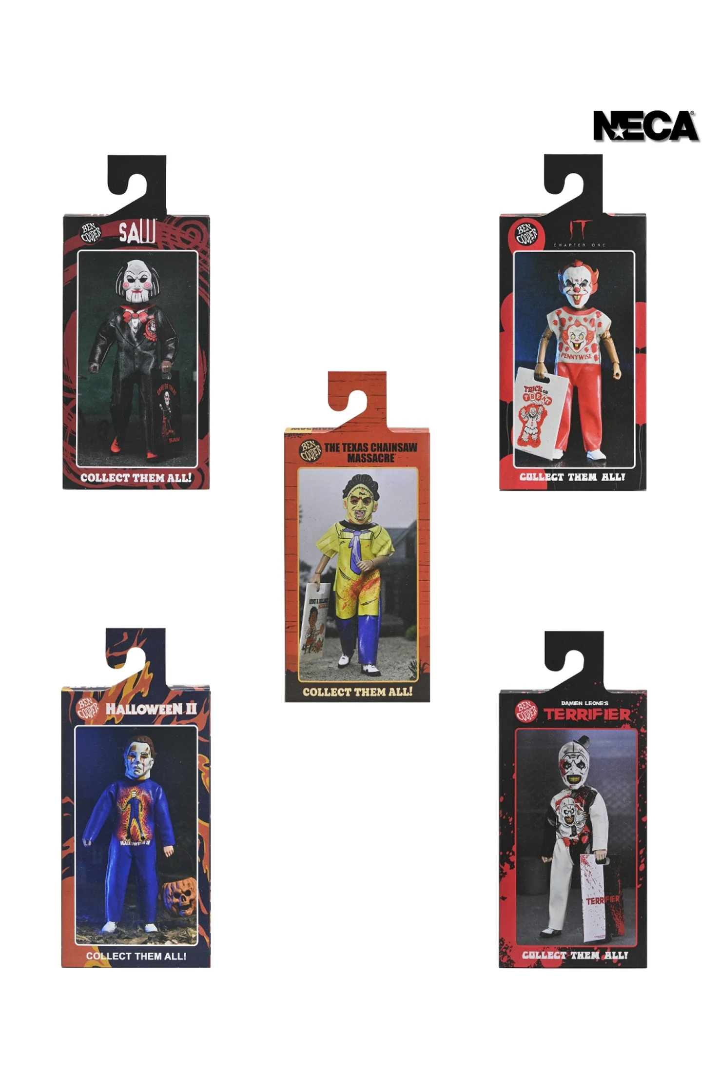 Ben Cooper Costume Kids Collection - Series 9 Costumed Action Figure Bundle (Leatherface, Michael Myers, Billy the Puppet, Pennywise & Art the Clown) - Image 32
