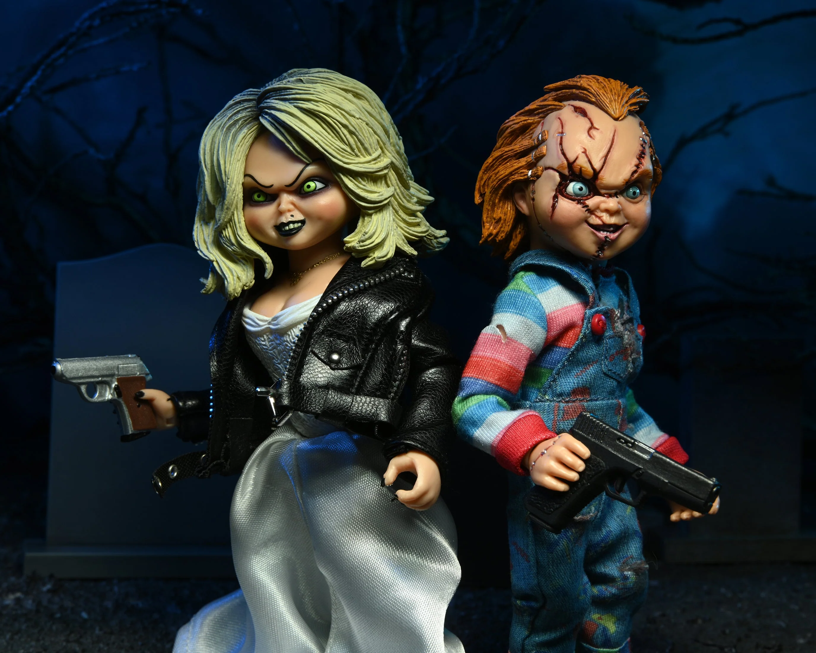 Bride of Chucky - Chucky and Tiffany 8" Clothed Action Figure (2-Pack) - Image 4