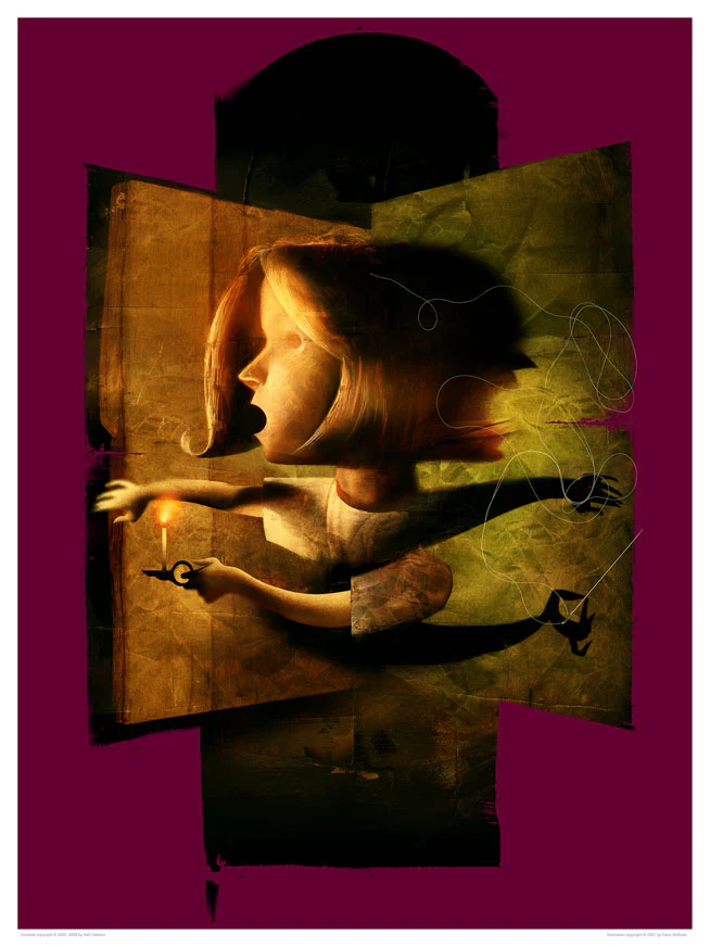 Coraline in Star Sweater 7” Articulated Figure with signed Dave McKean Lithograph - Image 5