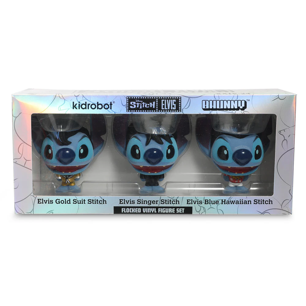 Disney Stitch - Elvis Bhunny 4â Flocked Vinyl Figure Set of 3 - Image 12