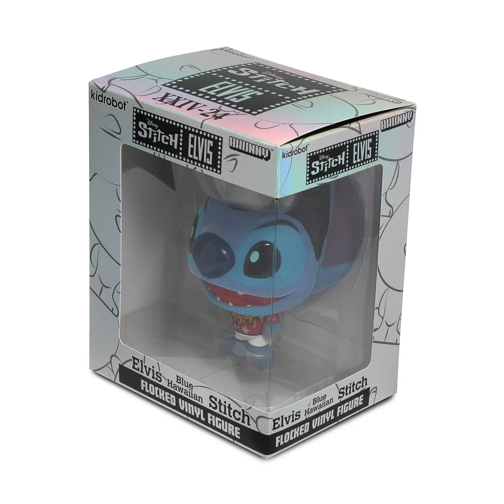 Disney Stitch - Hawaiian Elvis Bhunny 4" Flocked Vinyl Figure - Image 14