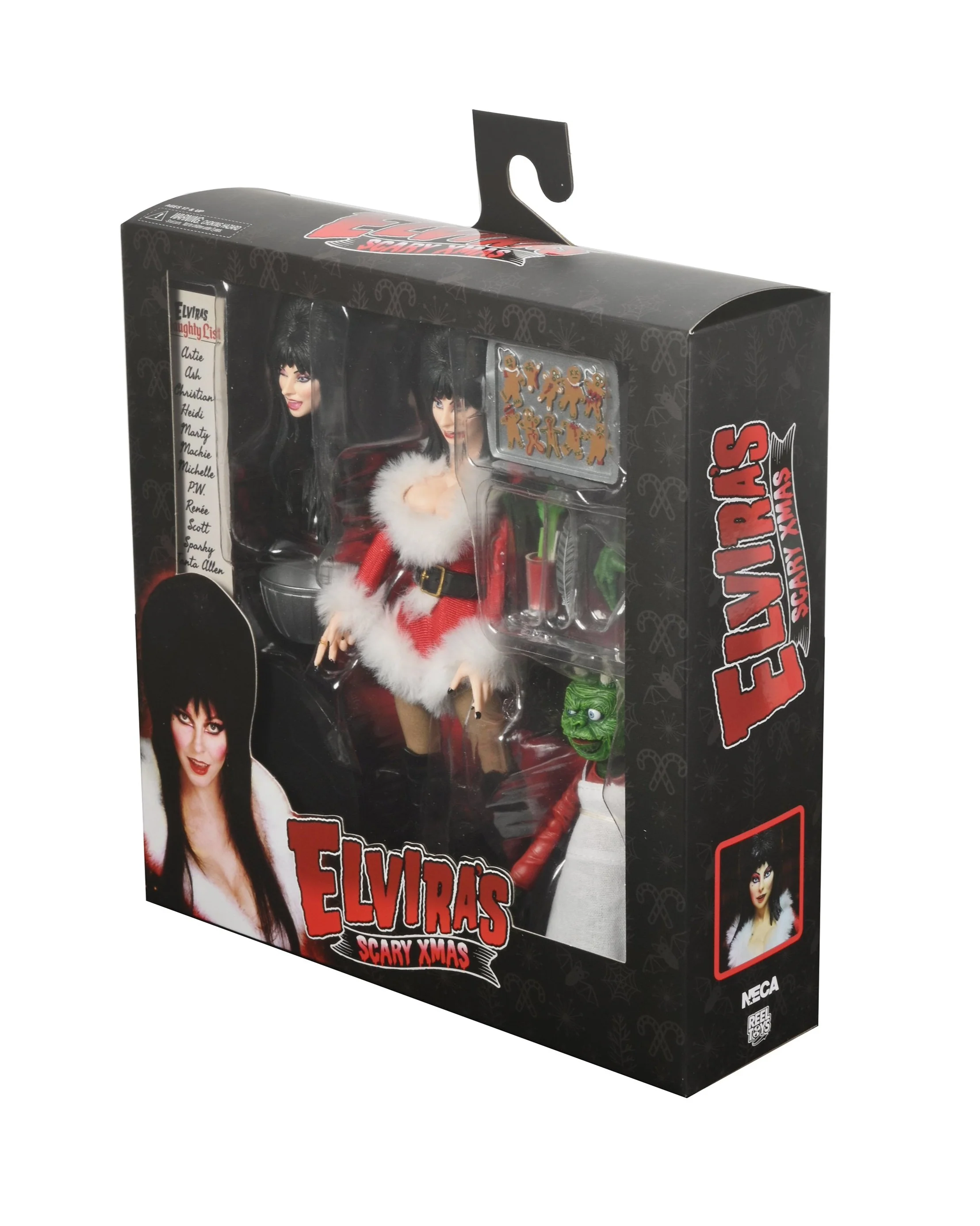 Elvira - "Scary Xmas" Elvira 8" Clothed Action Figure - Image 6