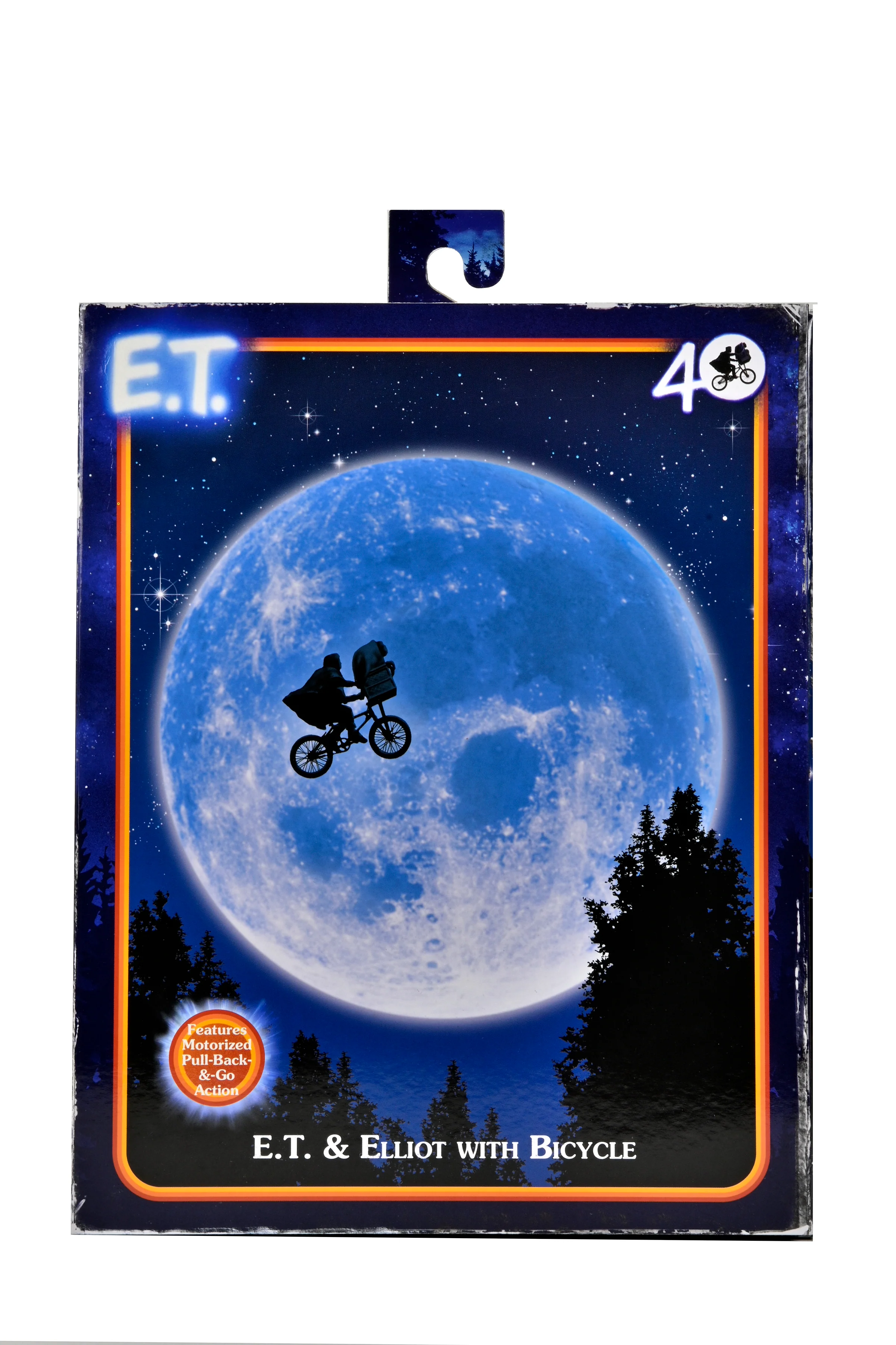 E.T. The Extra-Terrestrial - Elliott & E.T. on Bicycle (40th Anniversary) 7" Scale Action Figure - Image 4