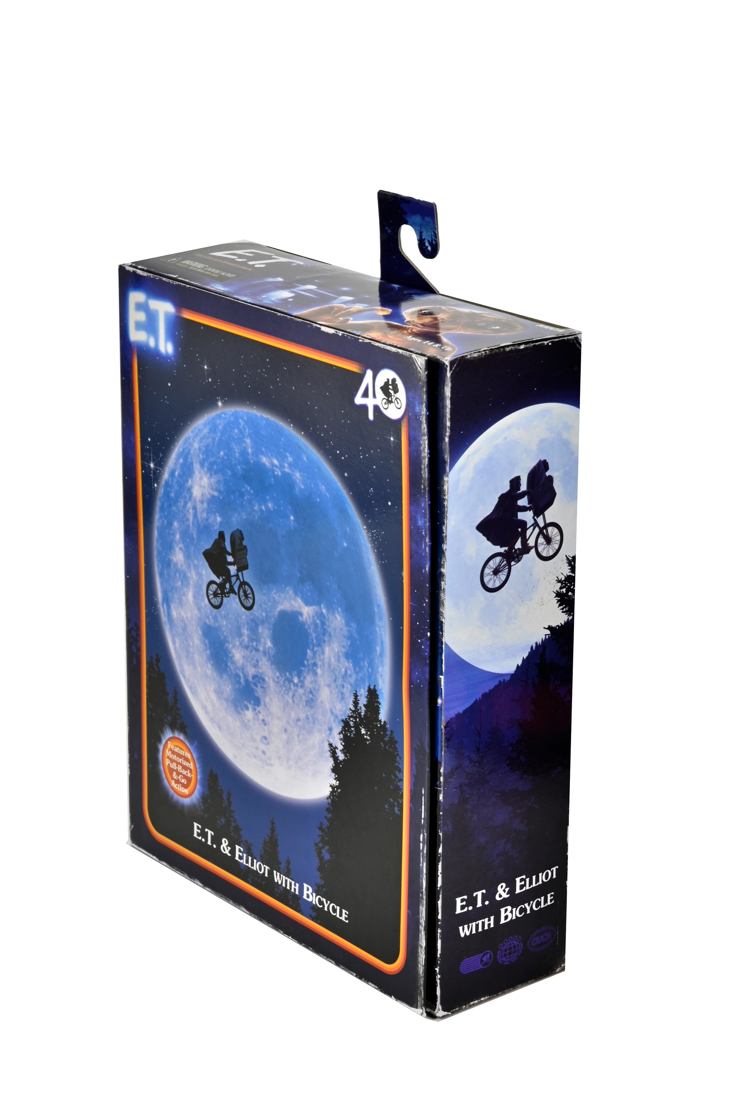 E.T. The Extra-Terrestrial - Elliott & E.T. on Bicycle (40th Anniversary) 7" Scale Action Figure - Image 5