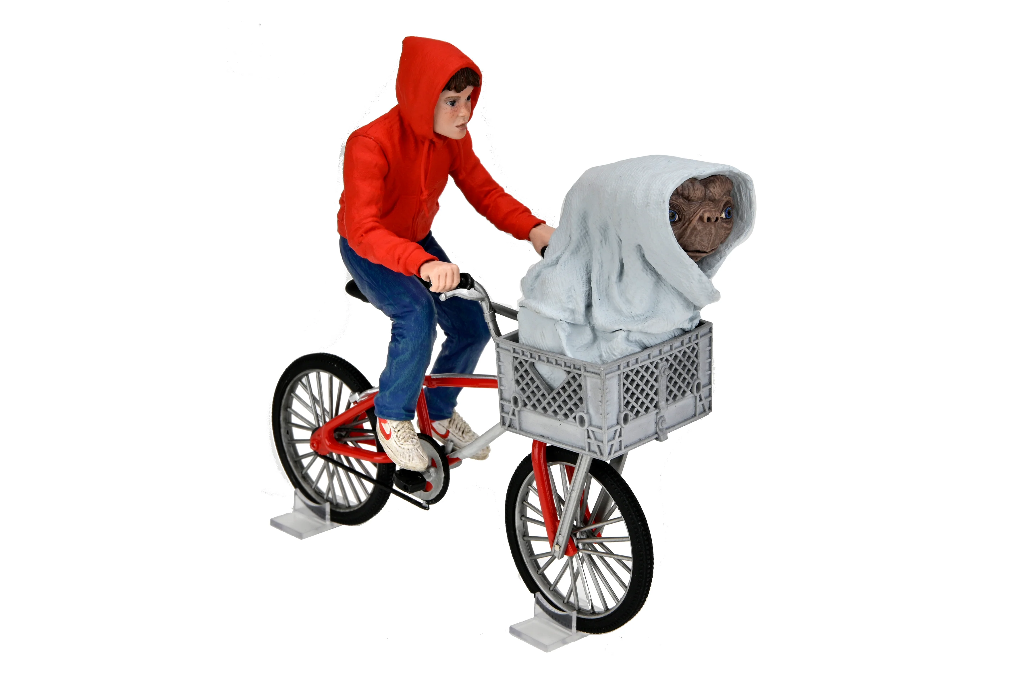 E.T. The Extra-Terrestrial - Elliott & E.T. on Bicycle (40th Anniversary) 7" Scale Action Figure - Image 8