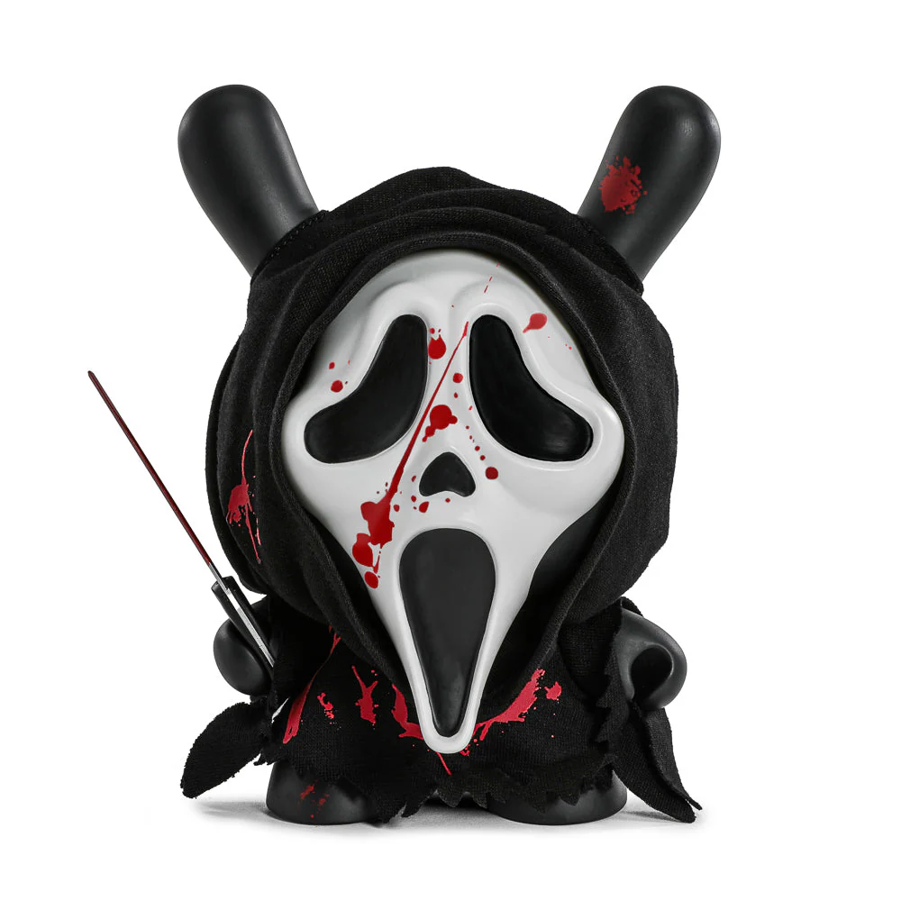 Ghost Face 8" Dunny Glow-in-the-Dark Vinyl Art Figure - Bloody Edition (PRE-ORDER) - Image 4
