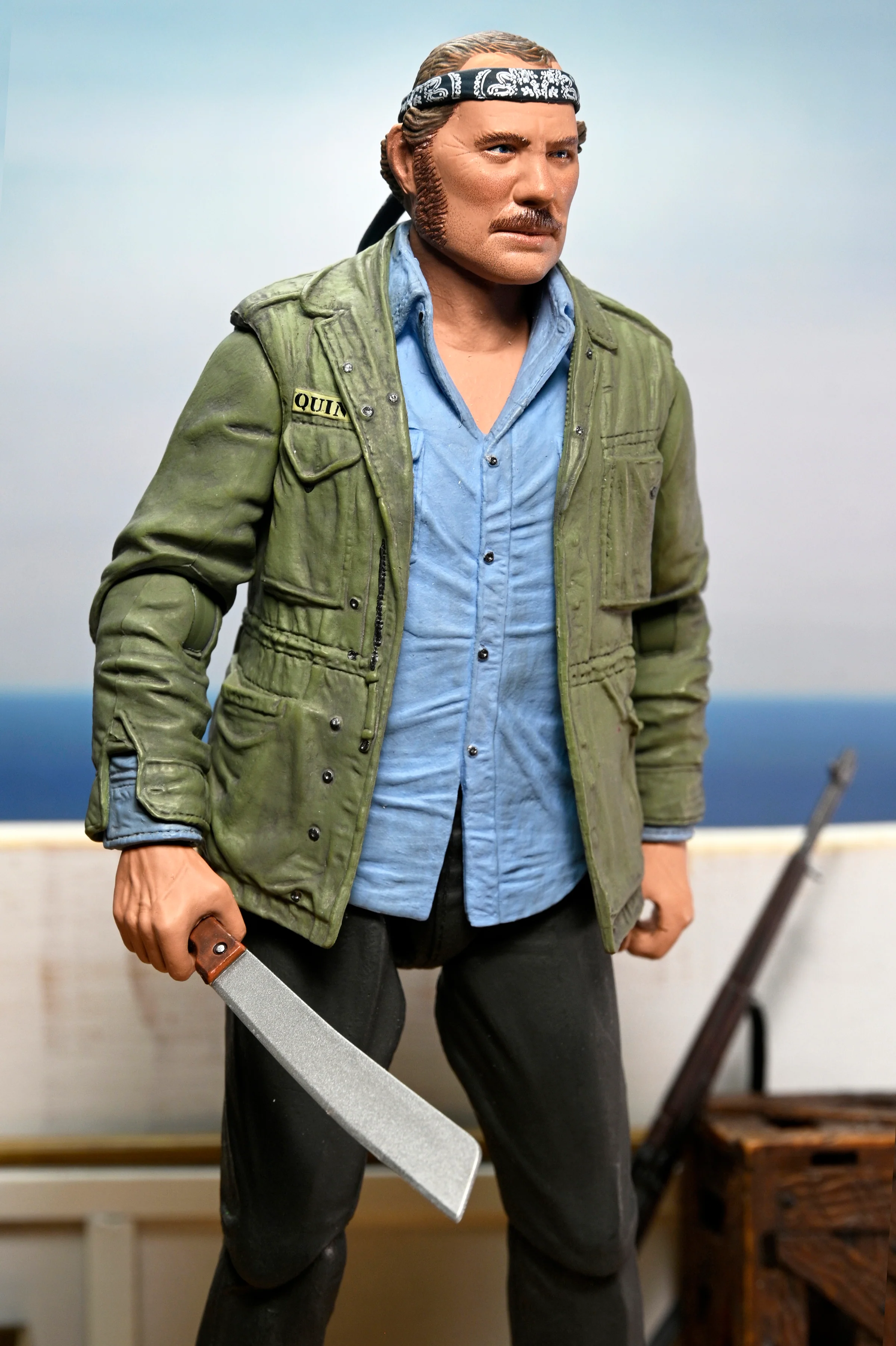 Jaws - 50th Anniversary Ultimate Sam Quint 7” Scale Action Figure - Image 6
