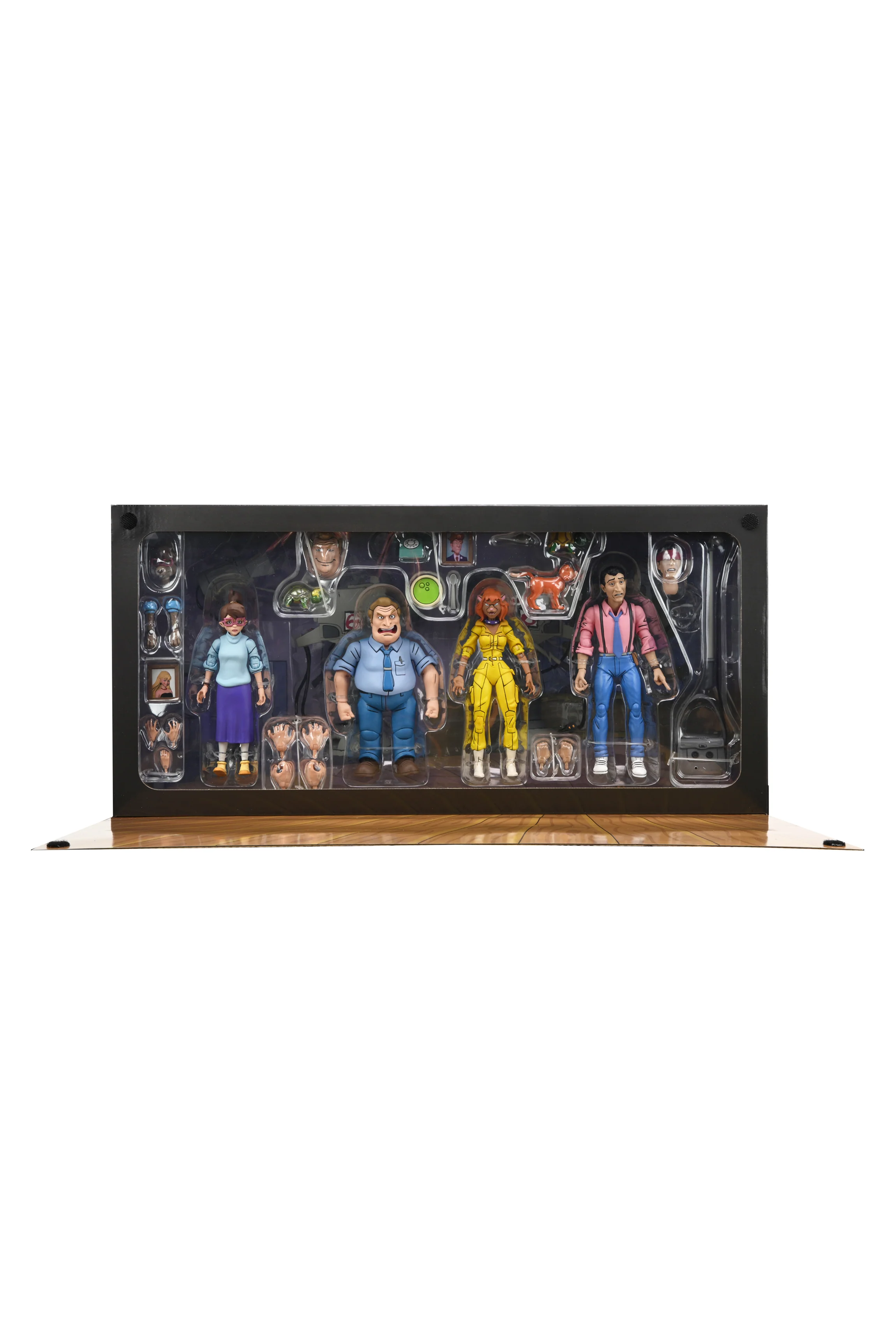 Teenage Mutant Ninja Turtles (1987 Cartoon) - Channel 6 Newsroom 7” Scale Action Figure 4-Pack - Image 24