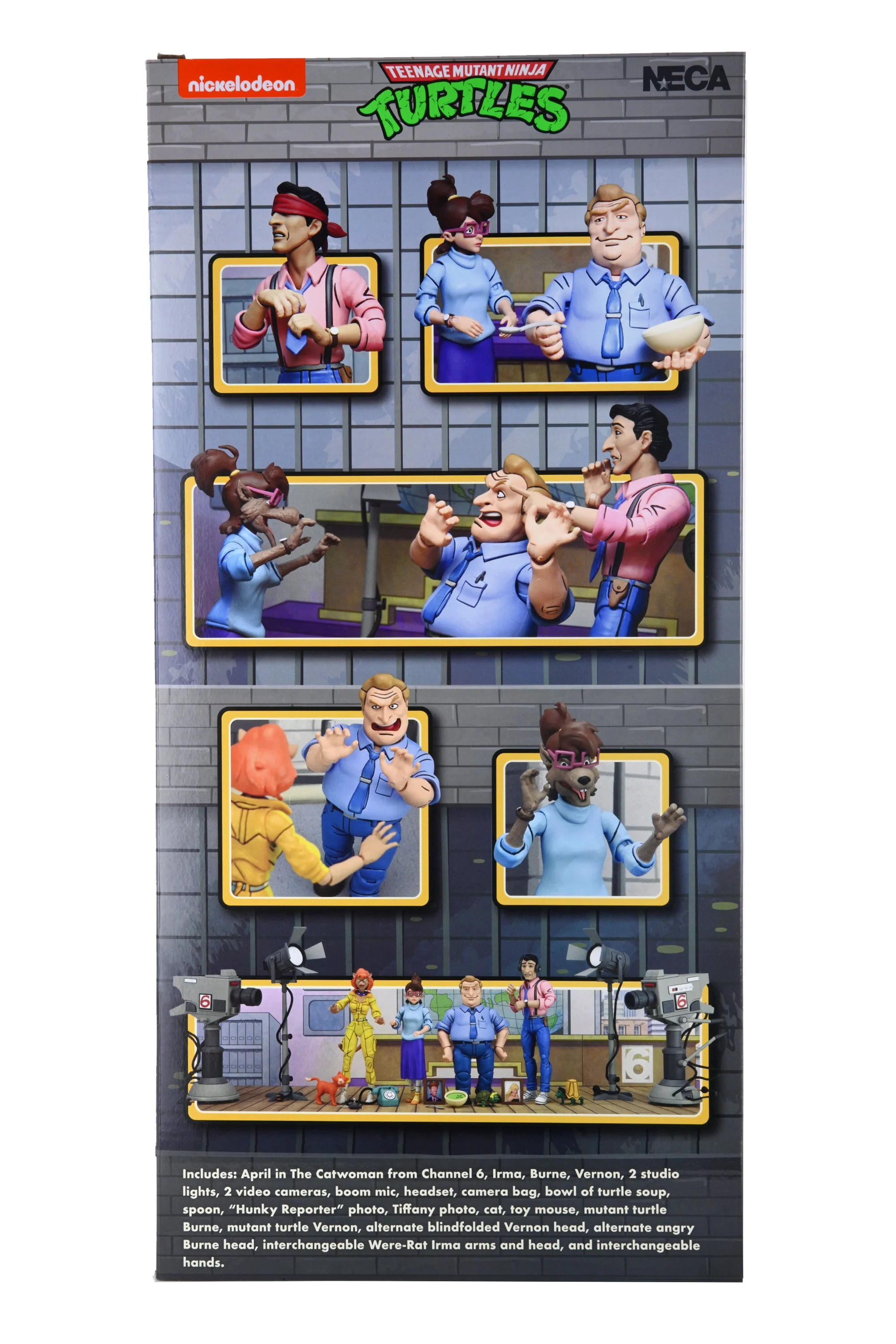 Teenage Mutant Ninja Turtles (1987 Cartoon) - Channel 6 Newsroom 7” Scale Action Figure 4-Pack - Image 31