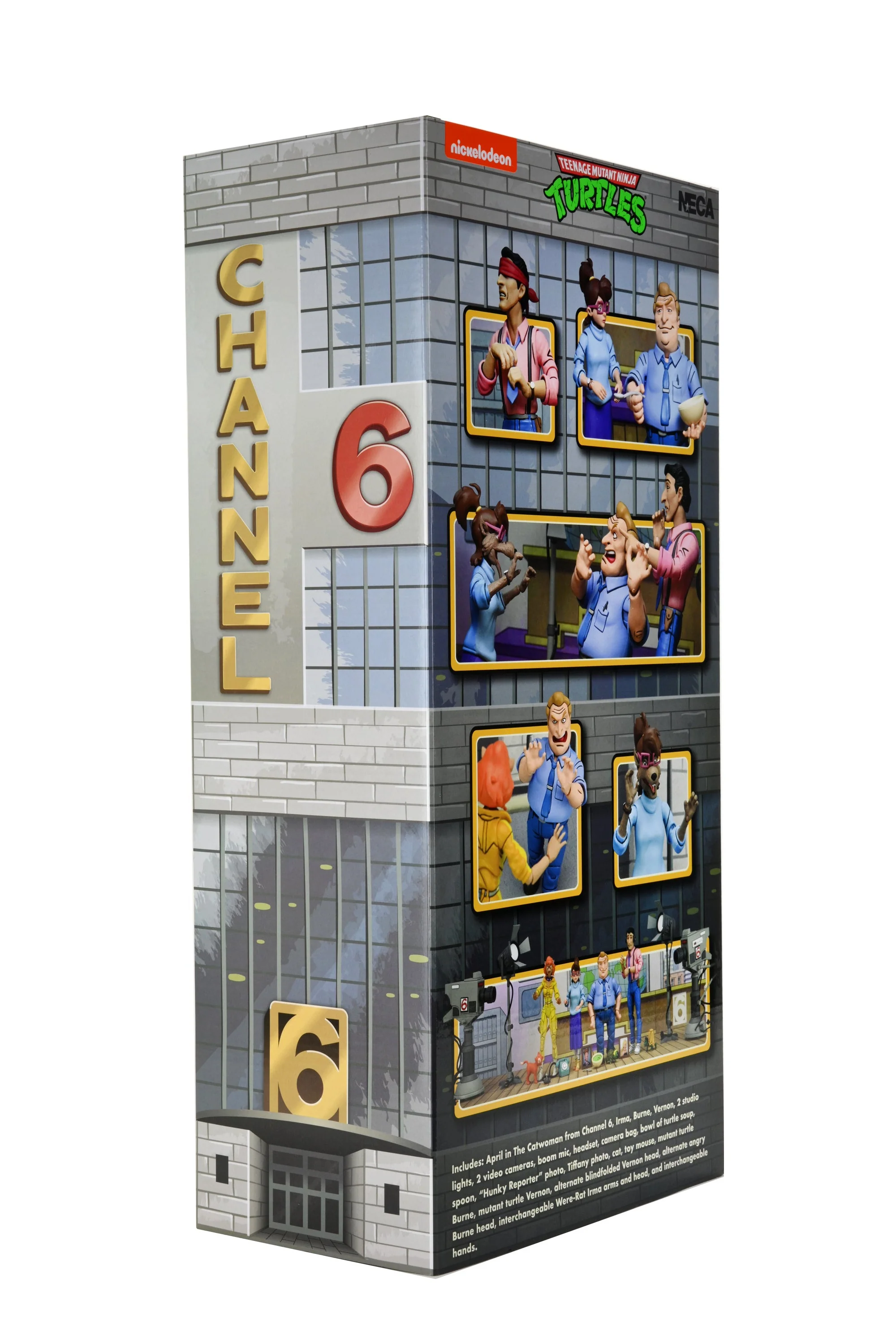 Teenage Mutant Ninja Turtles (1987 Cartoon) - Channel 6 Newsroom 7” Scale Action Figure 4-Pack - Image 34