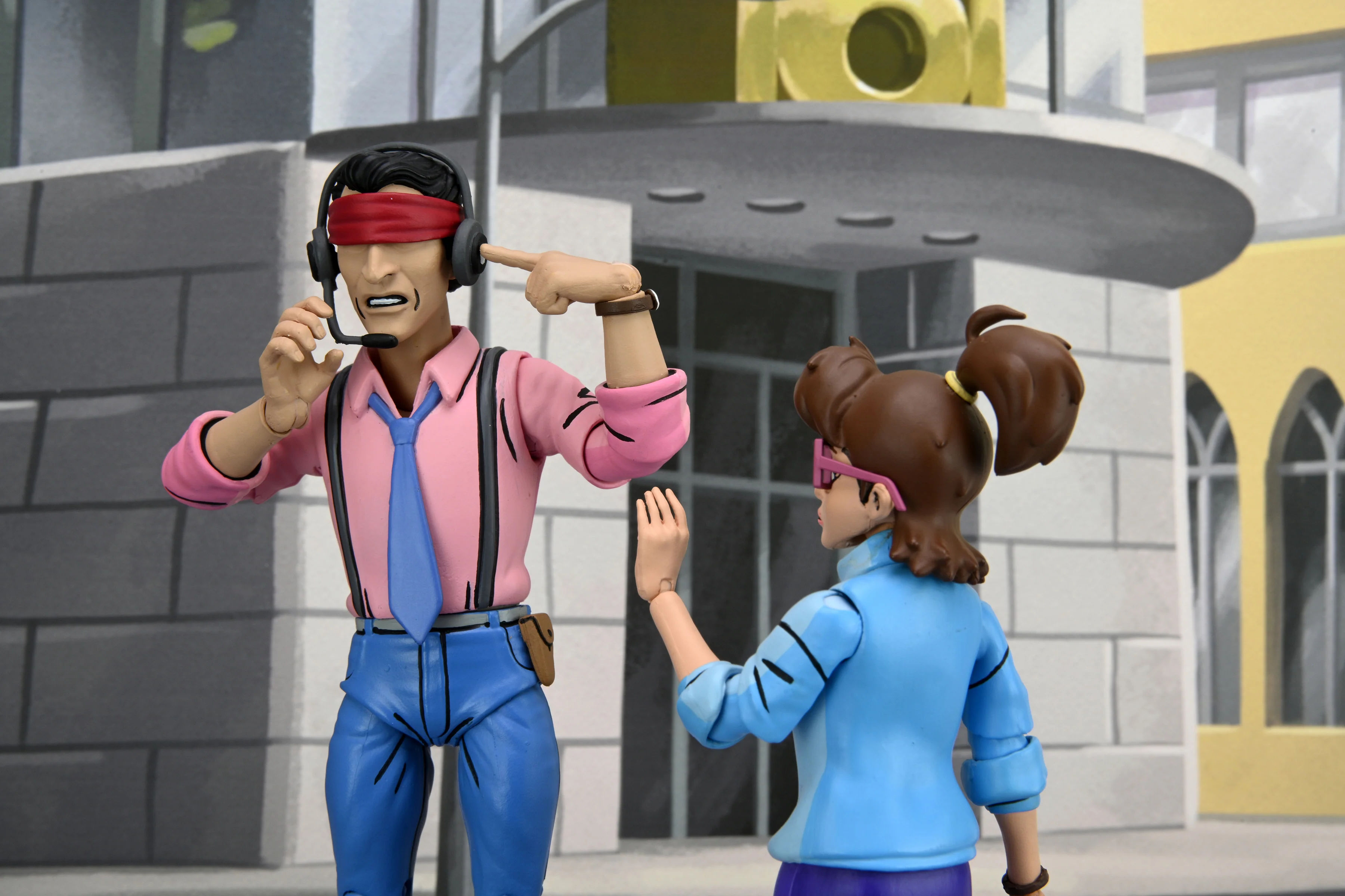 Teenage Mutant Ninja Turtles (1987 Cartoon) - Channel 6 Newsroom 7” Scale Action Figure 4-Pack - Image 9