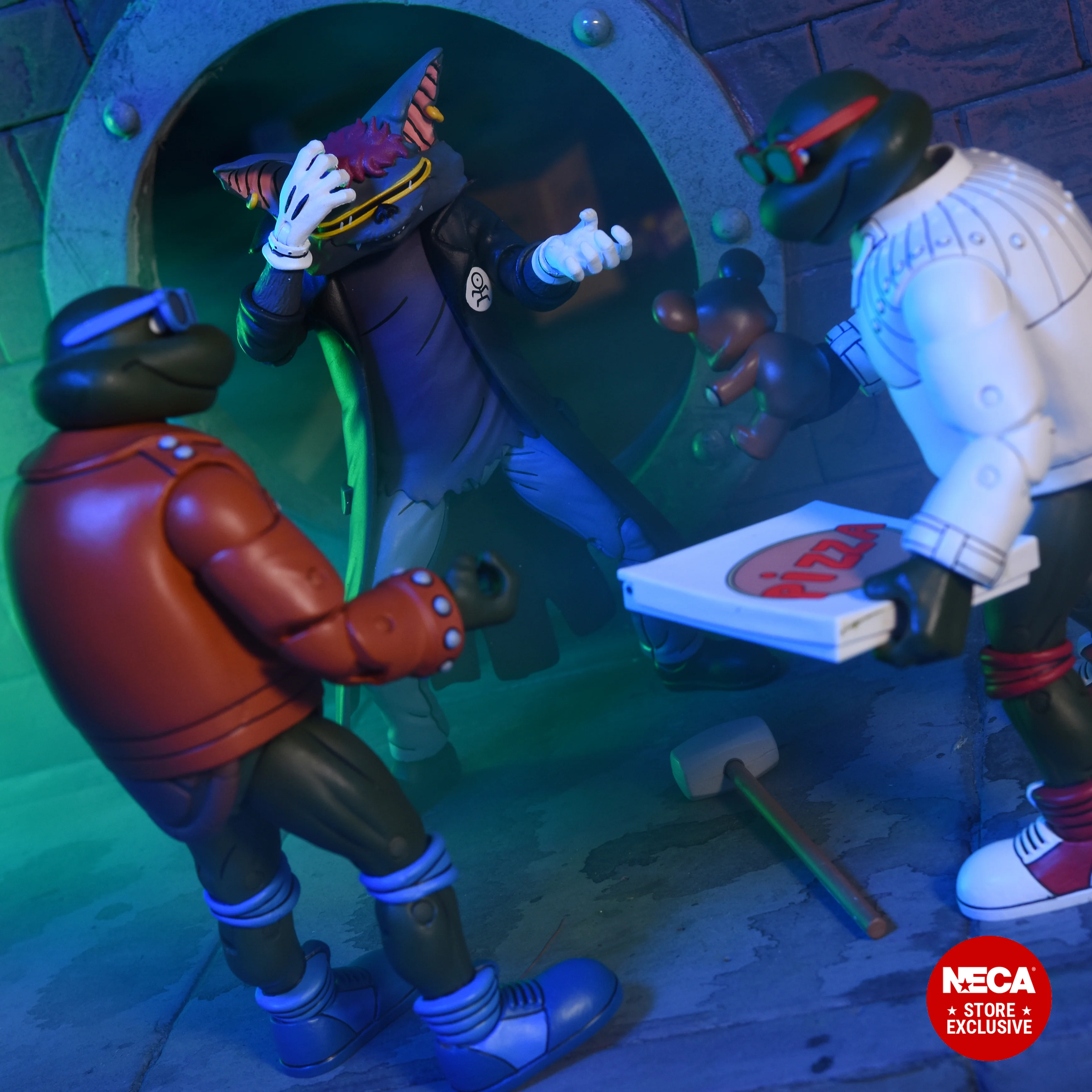 Teenage Mutant Ninja Turtles (1987 Cartoon) - Punk Leonardo, Punk Raphael & Scrag 7" Scale Action Figure 3-Pack Bundle (PRE-ORDER) - Image 15
