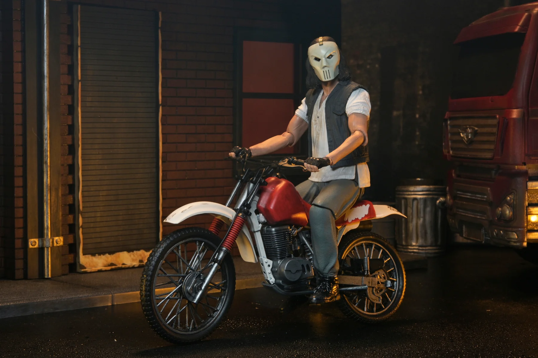 Teenage Mutant Ninja Turtles (1990 Movie) - Casey Jones with Dirt Bike 7" Scale Action Figure - Image 7