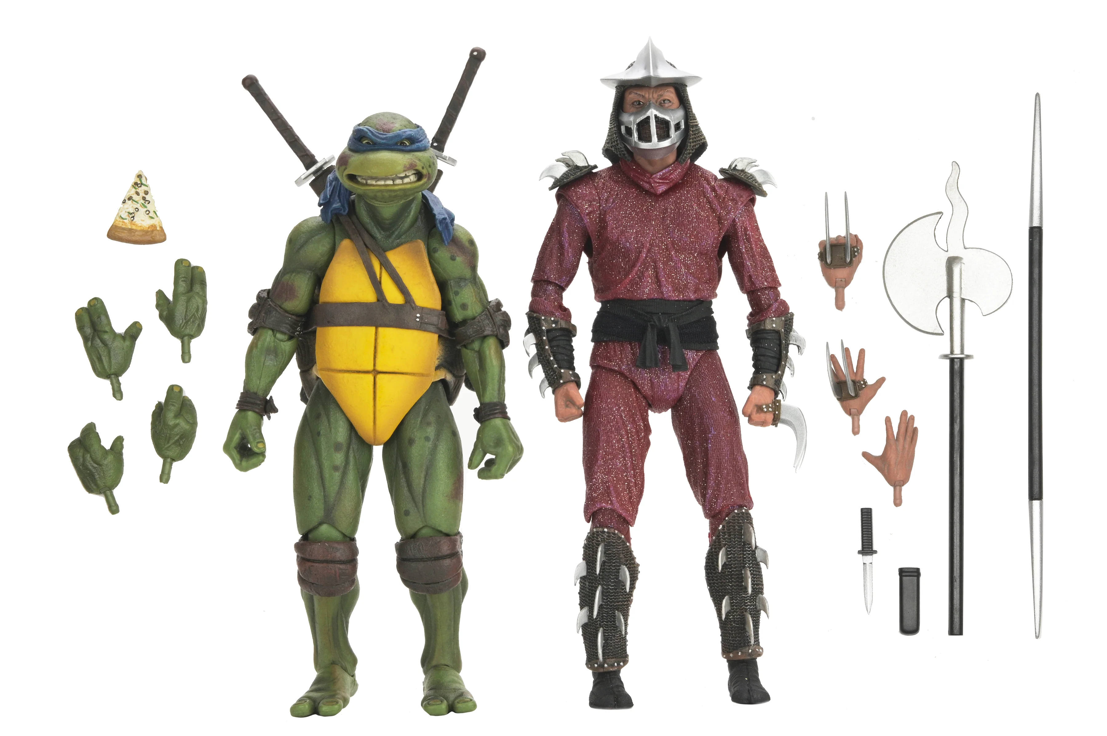 Teenage Mutant Ninja Turtles (1990 Movie) - Rooftop Battle Leonardo vs. Shredder 7" Scale Action Figure (2-Pack) - Image 17