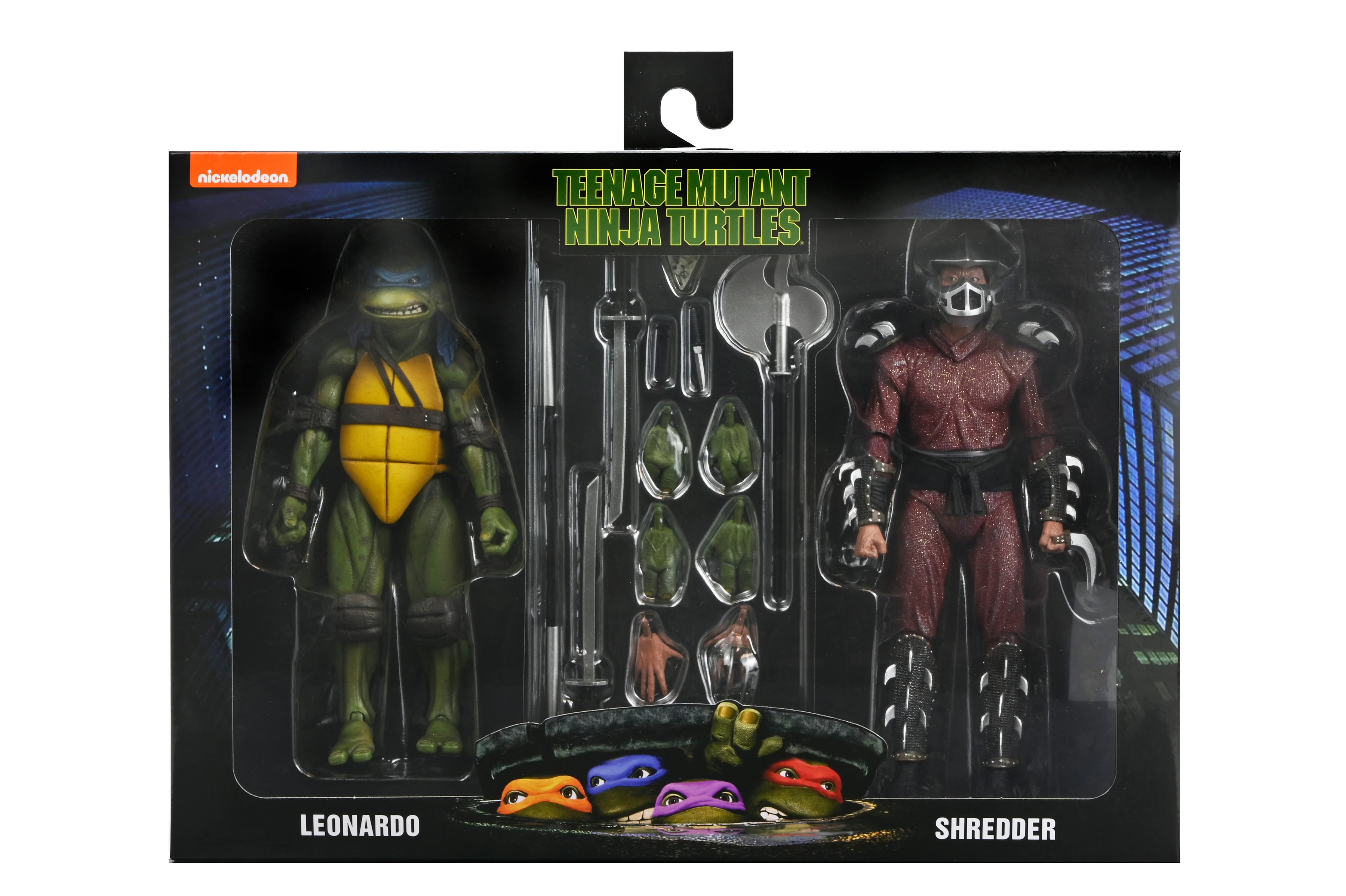 Teenage Mutant Ninja Turtles (1990 Movie) - Rooftop Battle Leonardo vs. Shredder 7" Scale Action Figure (2-Pack) - Image 18