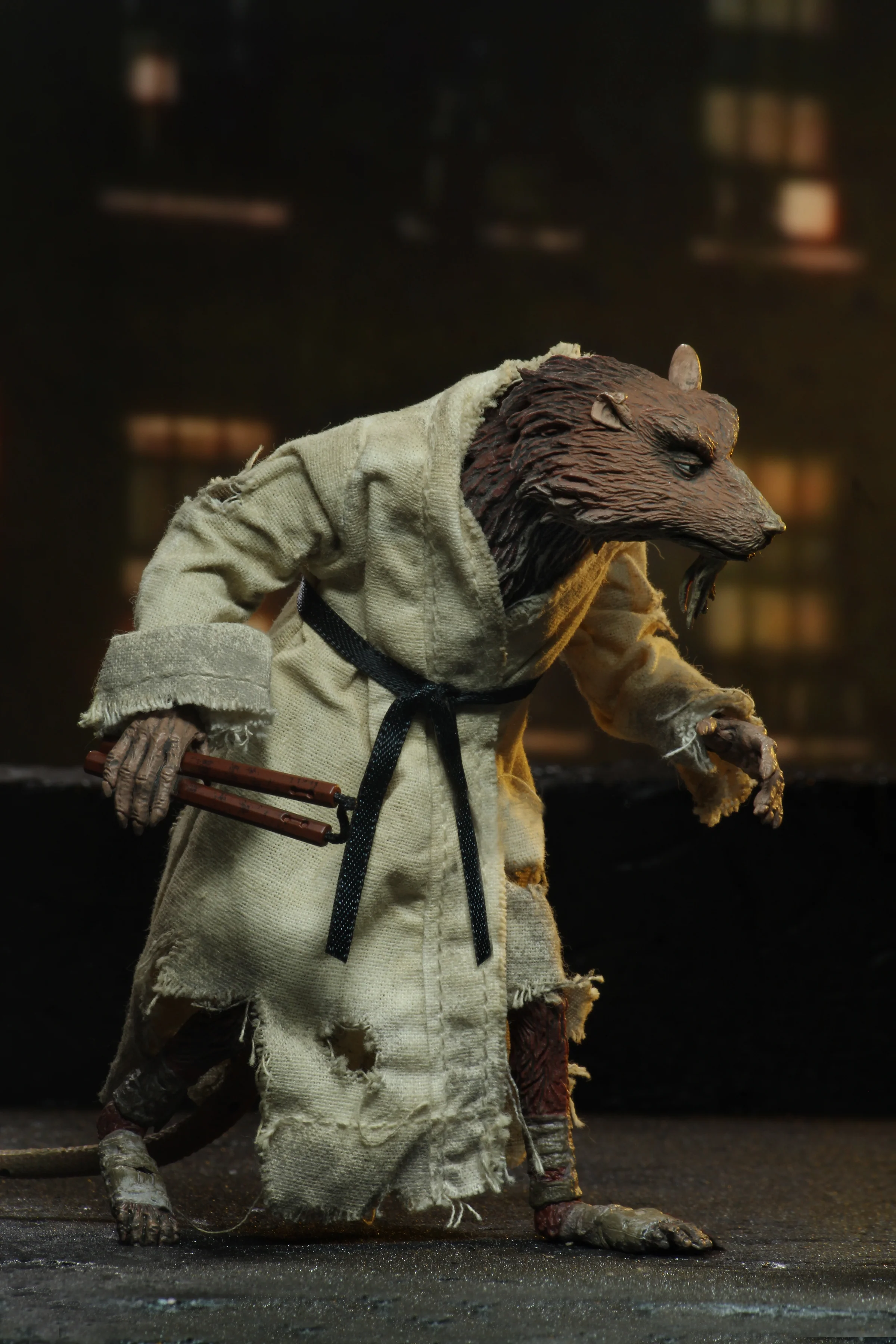 Teenage Mutant Ninja Turtles (1990 Movie) - Shredder & Splinter 7" Scale Action Figure (2-Pack) - Image 6