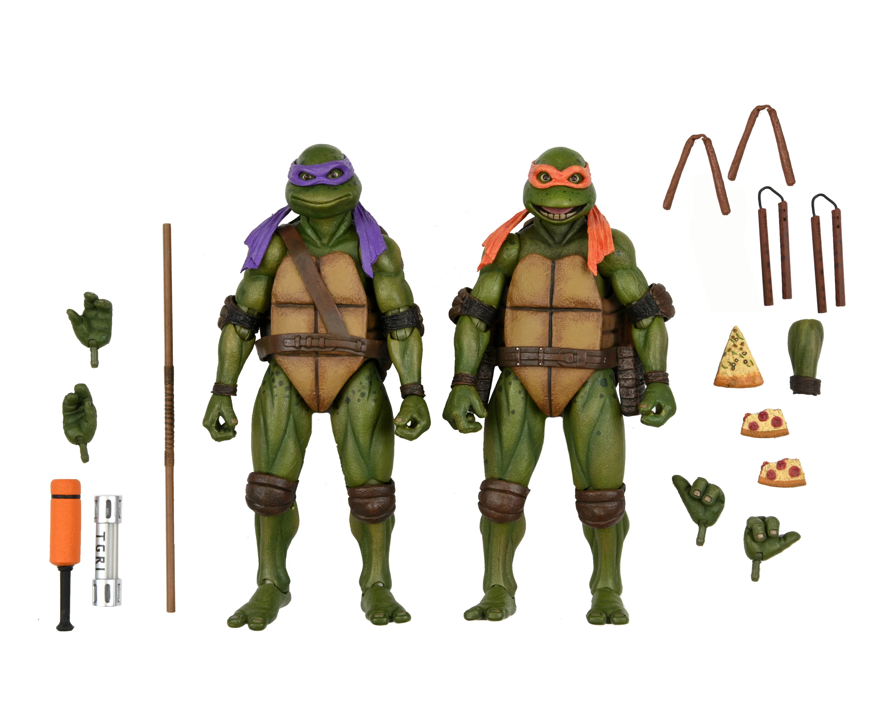 Teenage Mutant Ninja Turtles 2: Secret of the Ooze - Donatello & Michelangelo 7” Scale Action Figures (2-Pack) - Image 28