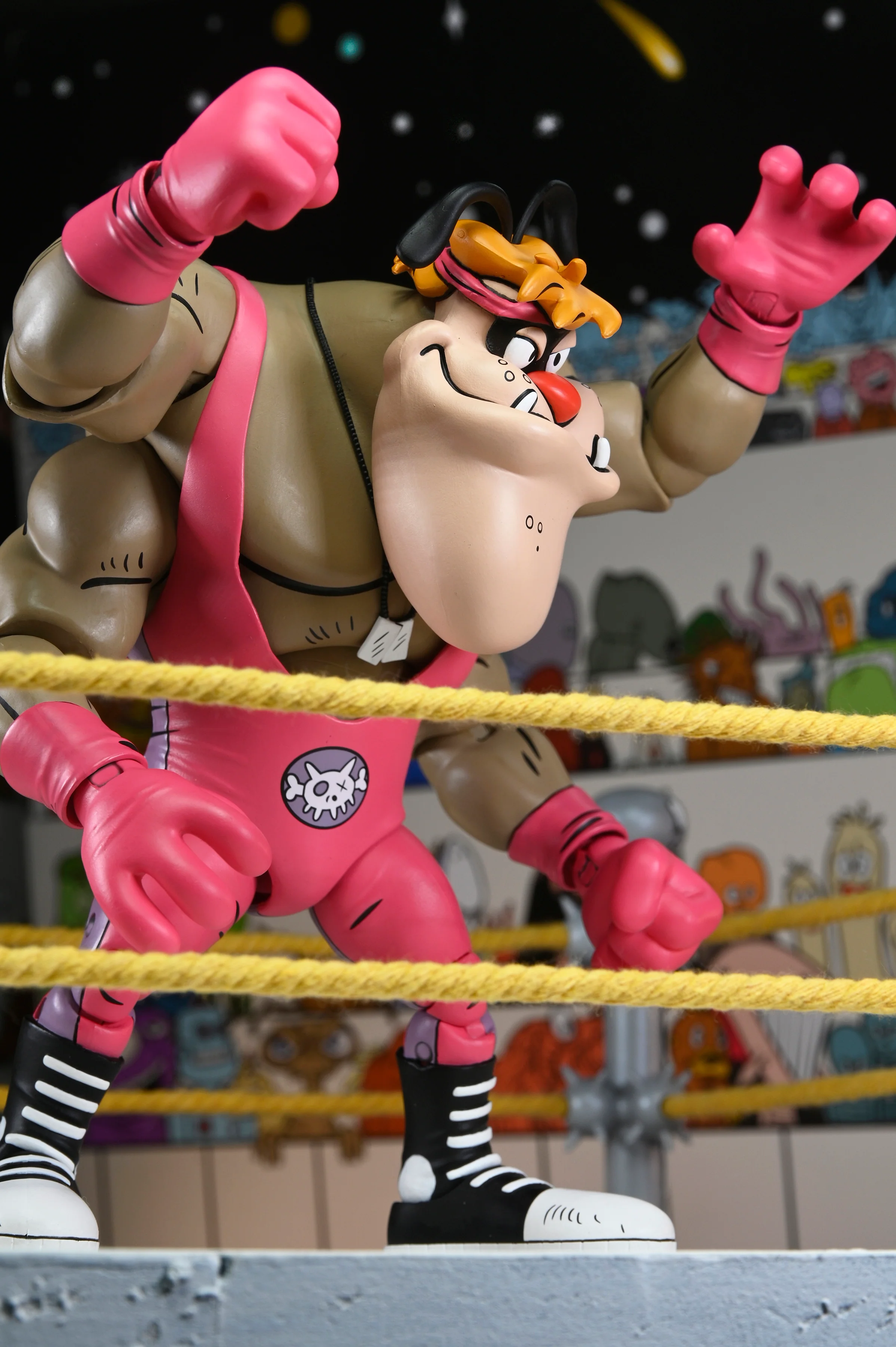 Teenage Mutant Ninja Turtles (Archie Comics) - Stump Wrestling Cryin' Houn' Deluxe 7ā Scale Action Figure - Image 7