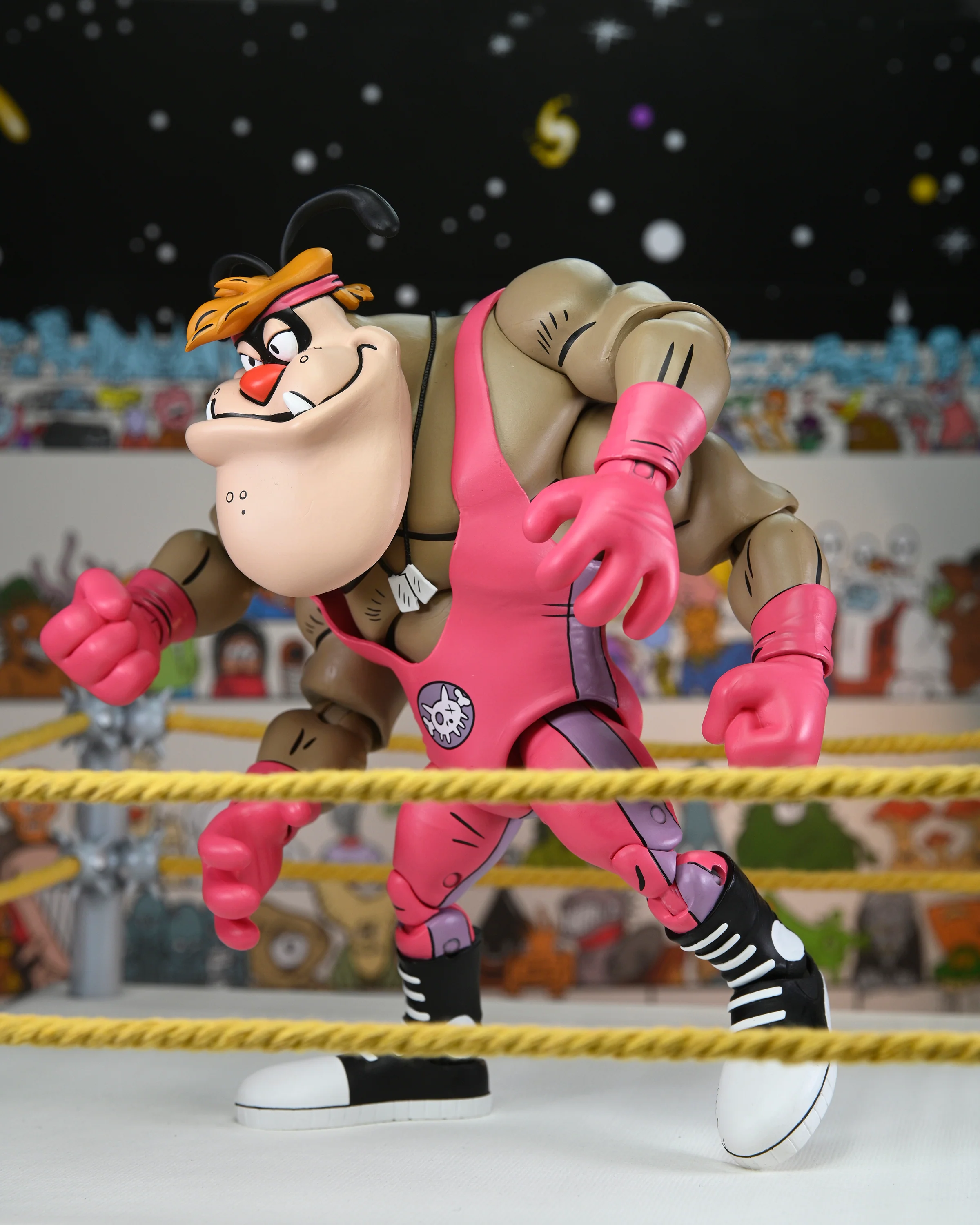 Teenage Mutant Ninja Turtles (Archie Comics) - Stump Wrestling Cryin' Houn' Deluxe 7ā Scale Action Figure - Image 5