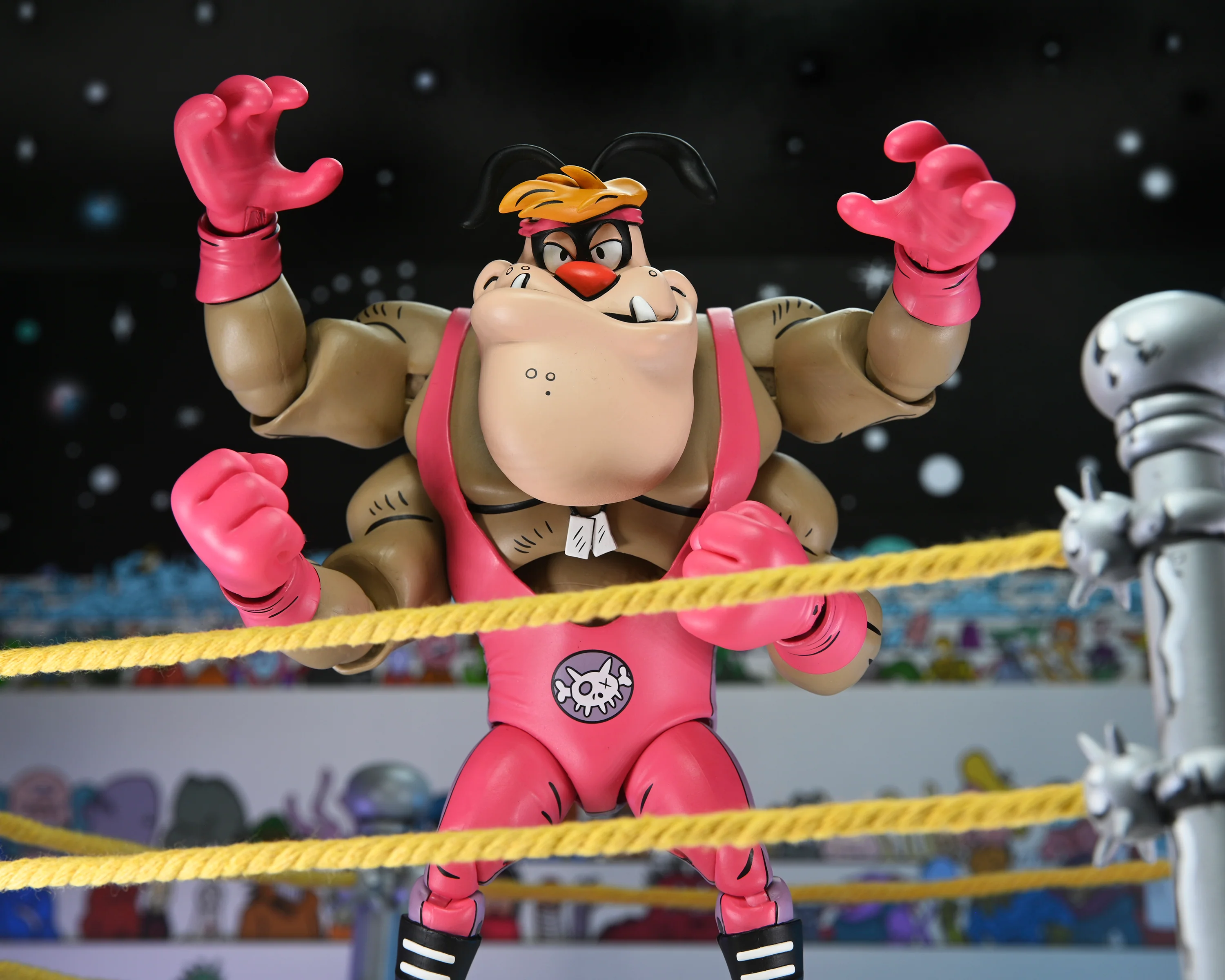 Teenage Mutant Ninja Turtles (Archie Comics) - Stump Wrestling Cryin' Houn' Deluxe 7ā Scale Action Figure - Image 9
