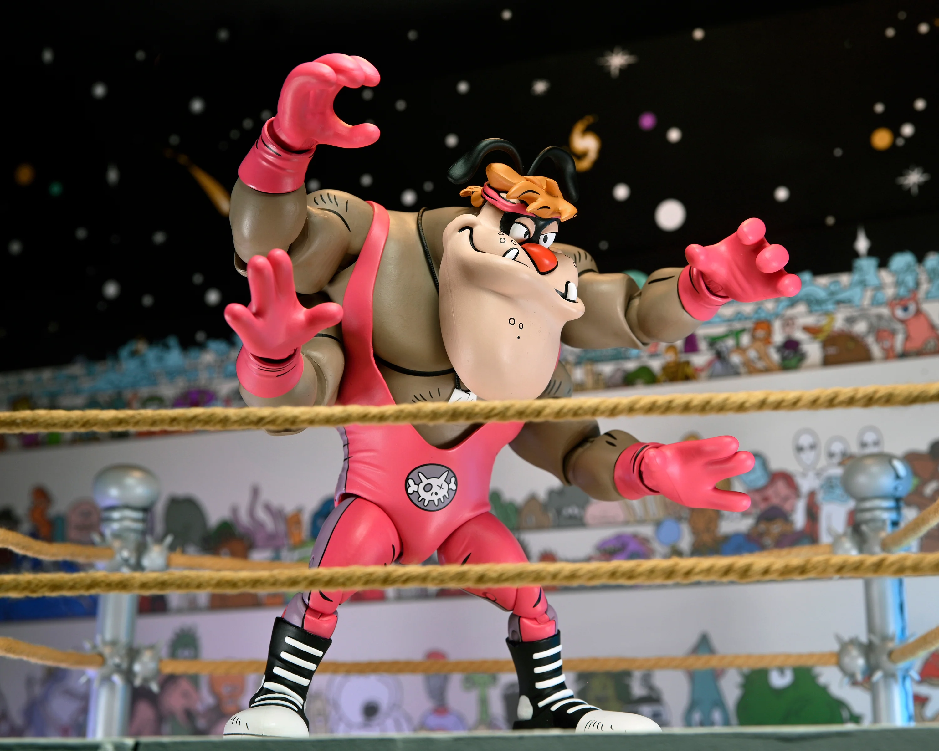 Teenage Mutant Ninja Turtles (Archie Comics) - Stump Wrestling Cryin' Houn' Deluxe 7ā Scale Action Figure - Image 8