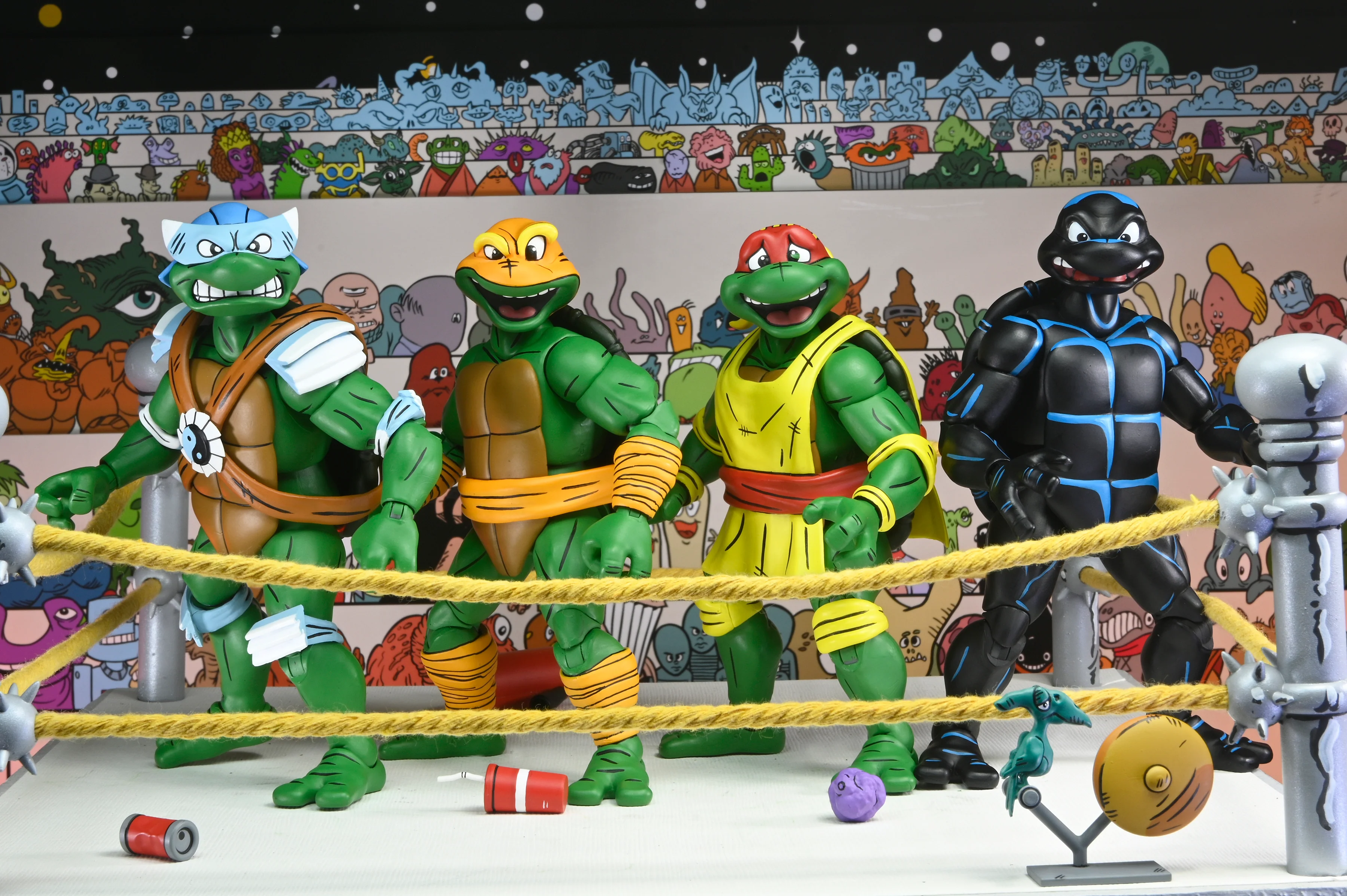 Teenage Mutant Ninja Turtles (Archie Comics) - Stump Wrestling Action Figure Bundle - Image 24