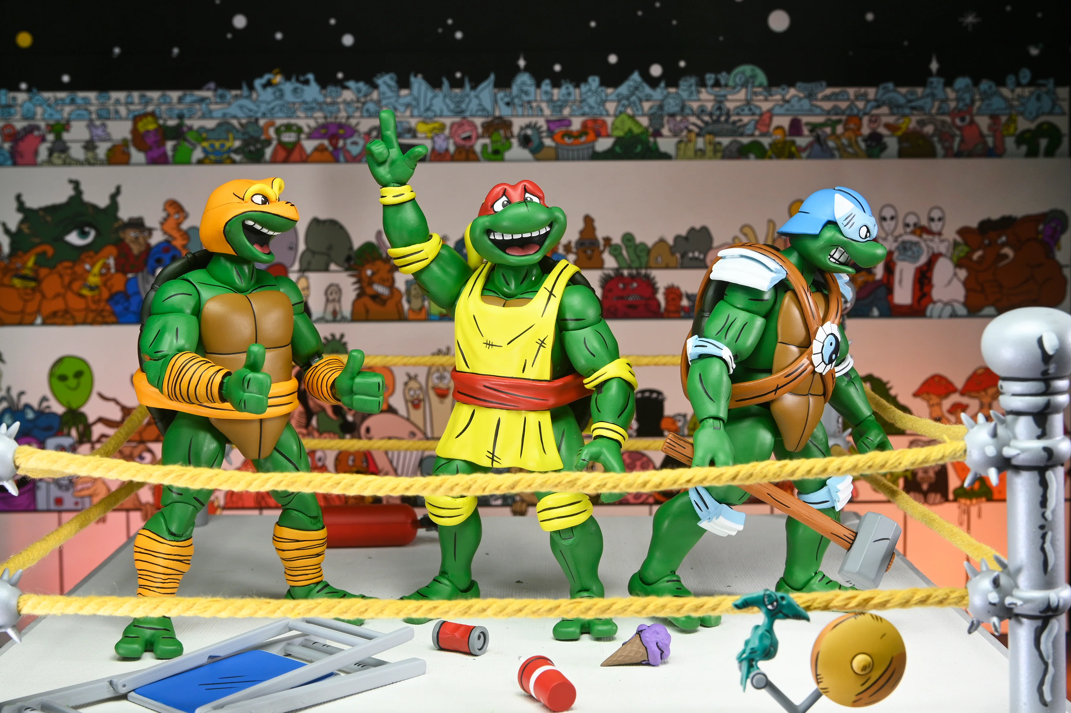 Teenage Mutant Ninja Turtles (Archie Comics) - Stump Wrestling Action Figure Bundle - Image 25