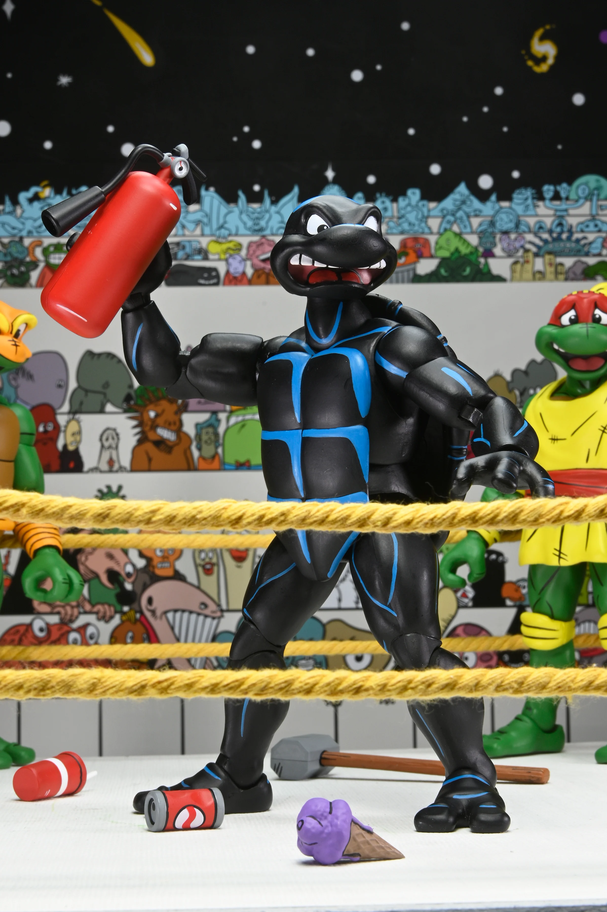 Teenage Mutant Ninja Turtles (Archie Comics) - Stump Wrestling Action Figure Bundle - Image 4