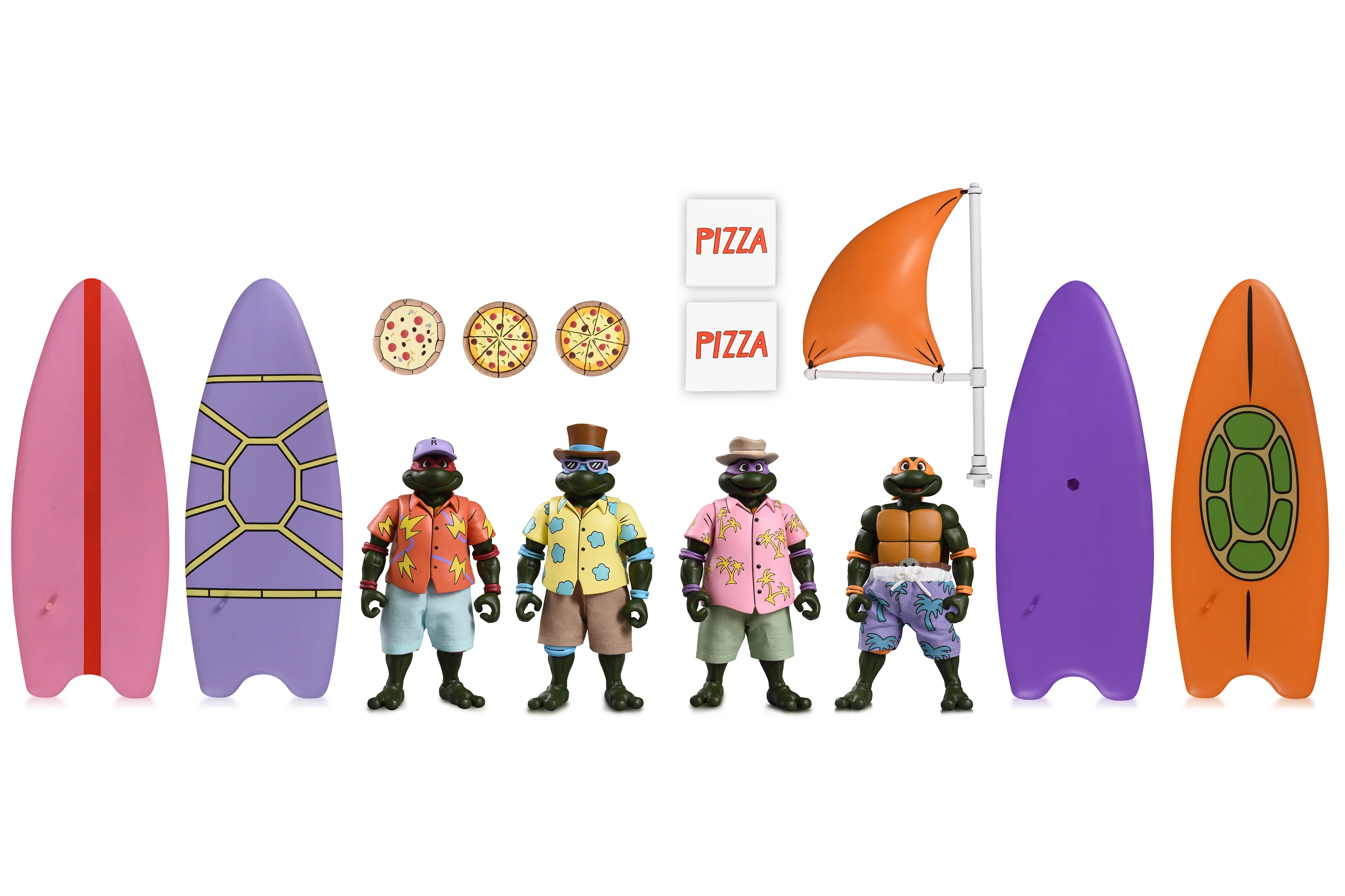 Teenage Mutant Ninja Turtles (Cartoon) - Bodacious Beach Bros. Turtles 7” Scale Action Figure 4-Pack (2025 Con Exclusive) (PRE-ORDER) - Image 11