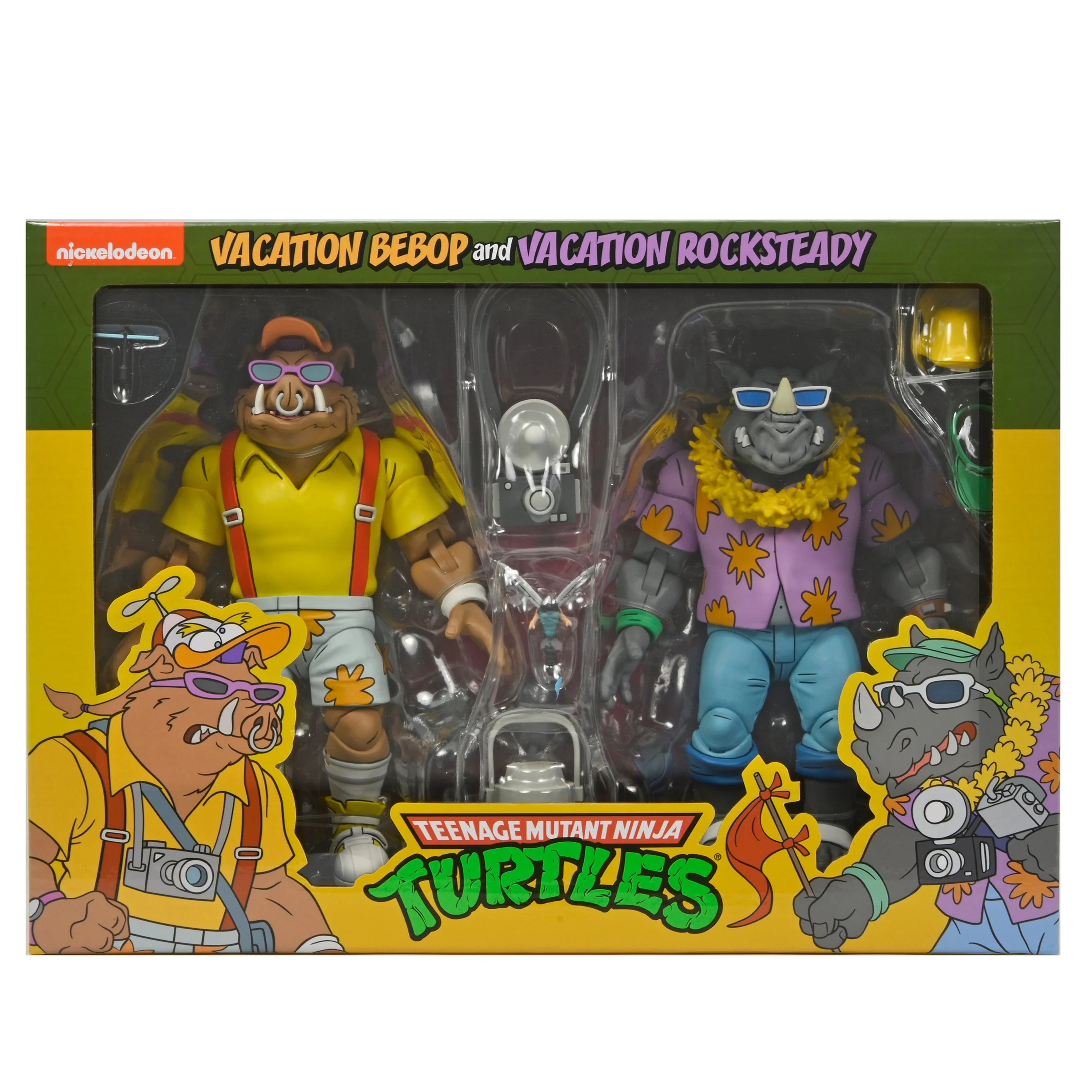 Teenage Mutant Ninja Turtles (Cartoon) - Vacation Bebop and Rocksteady 7" Scale Action Figure 2-Pack - Image 10