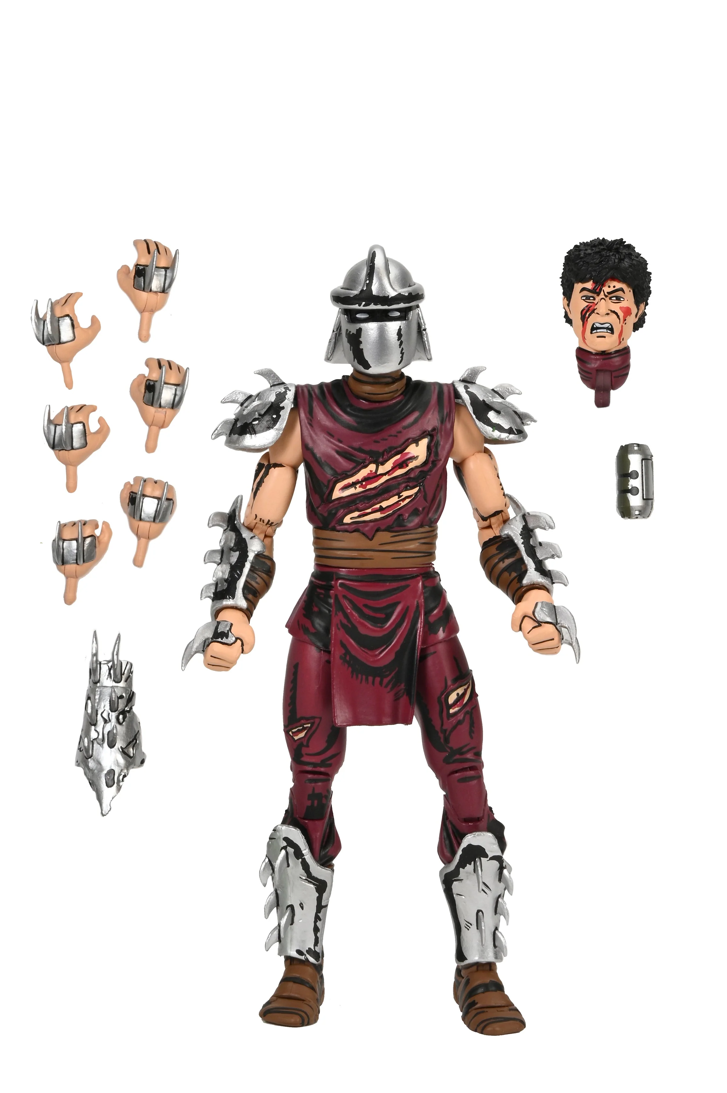 Teenage Mutant Ninja Turtles (Mirage Comics) - Battle-Damaged Shredder 7" Scale Action Figure (Classic Colors) - Image 8