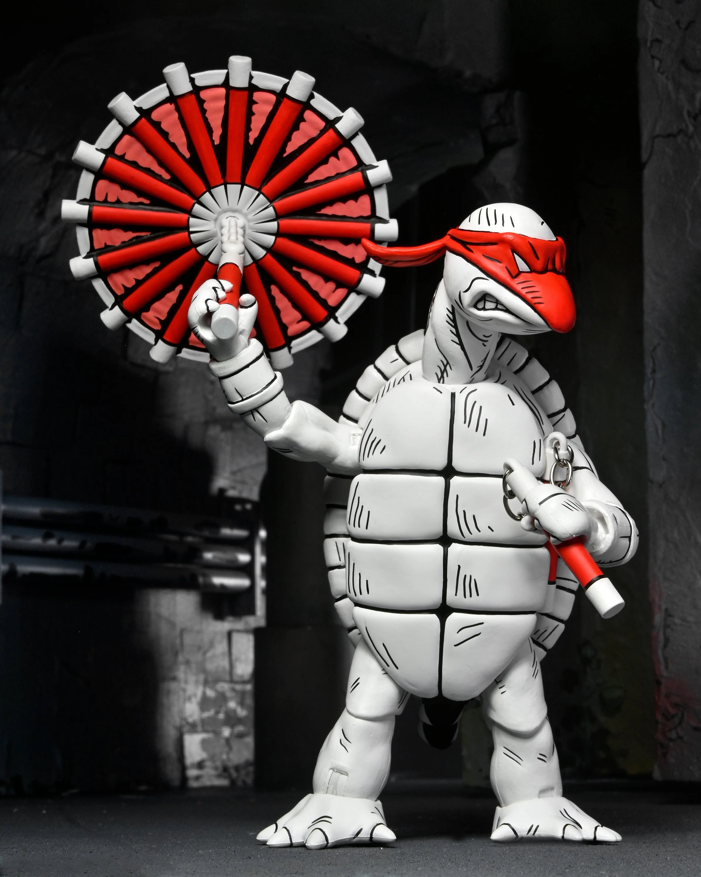 Teenage Mutant Ninja Turtles (Mirage Comics) - Black and White First Turtles 7" Scale Action Figure 2-Pack - Image 3
