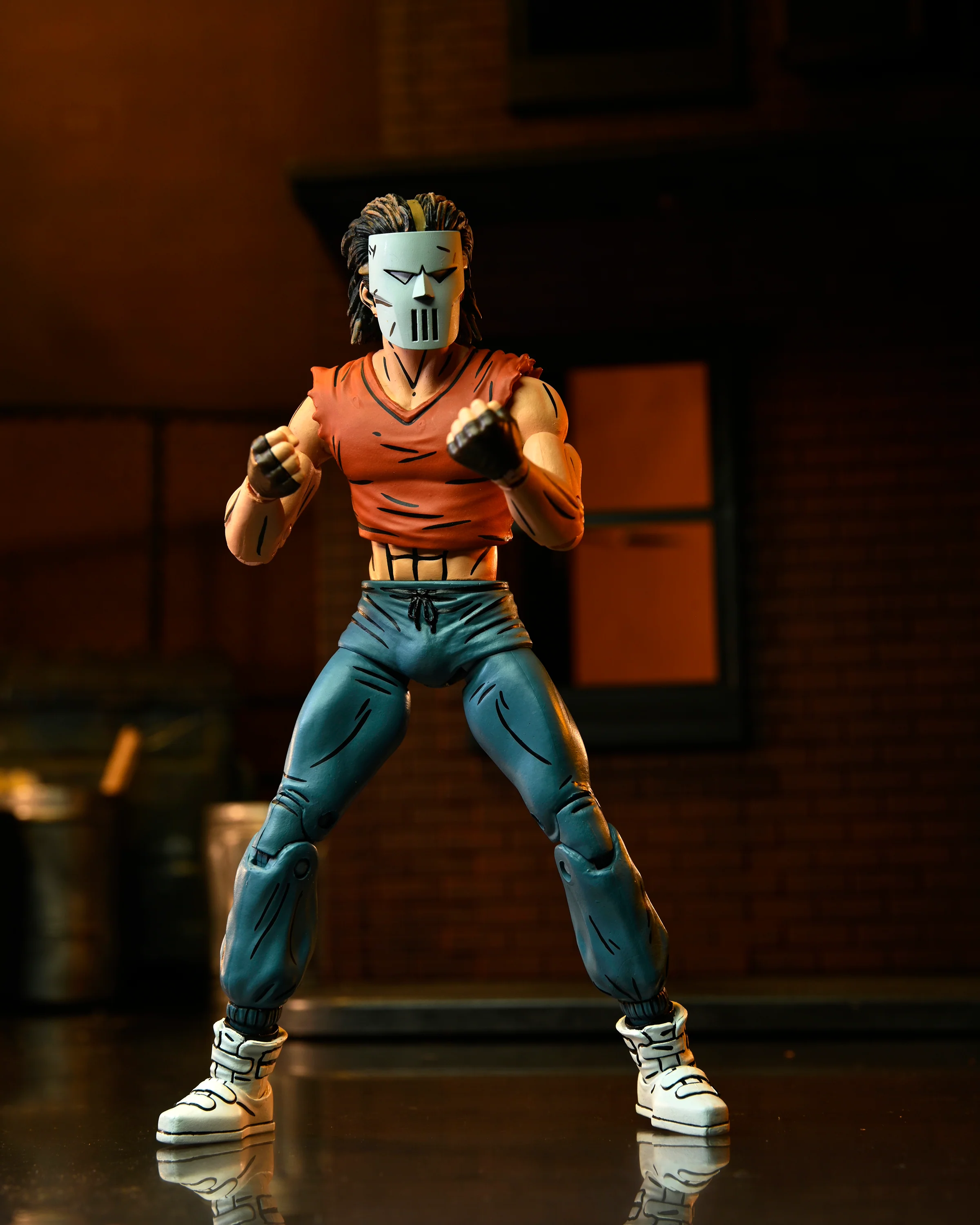 Teenage Mutant Ninja Turtles (Mirage Comics) Casey Jones in Red Shirt 7" Scale Action Figure - Image 4