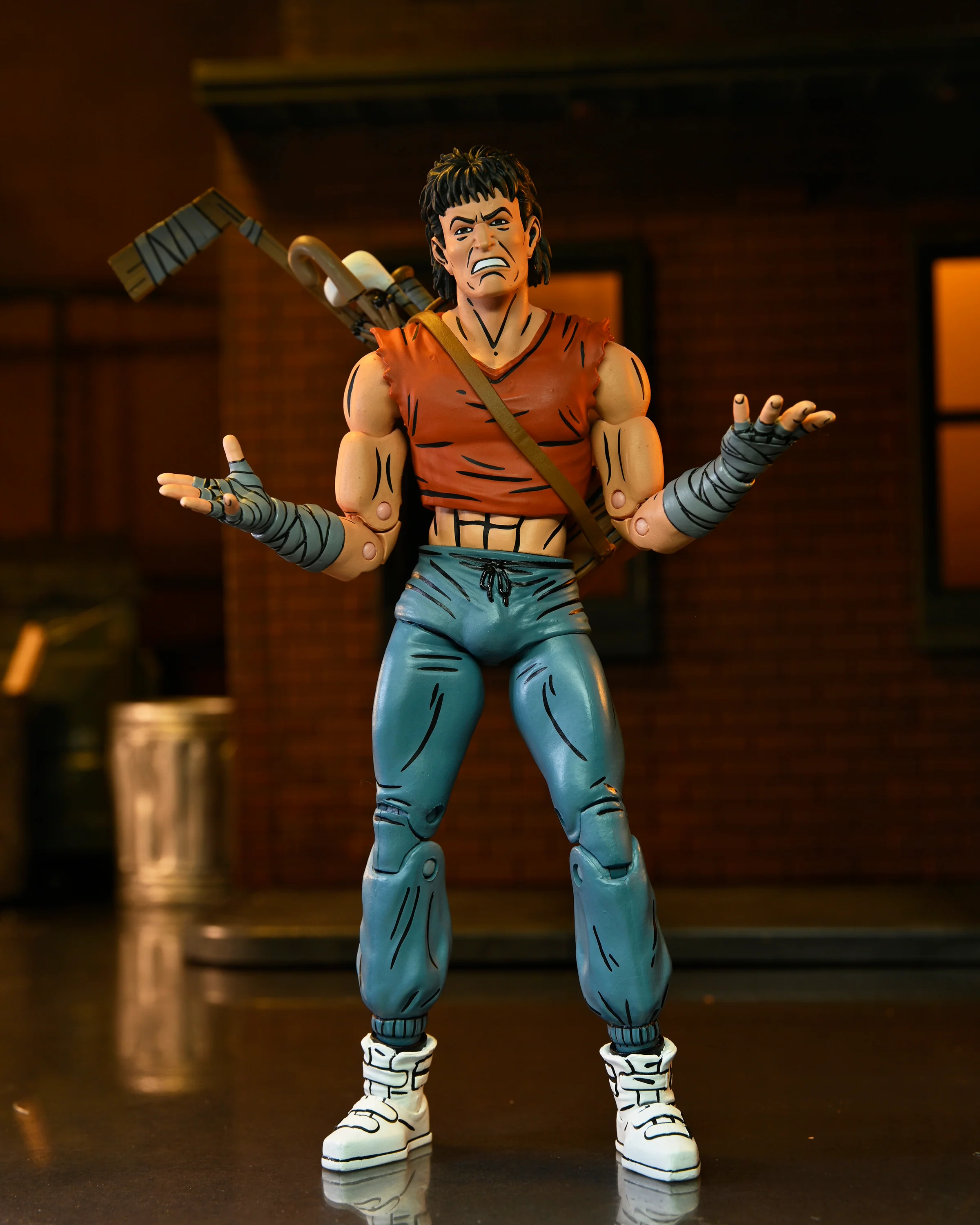 Teenage Mutant Ninja Turtles (Mirage Comics) Casey Jones in Red Shirt 7" Scale Action Figure - Image 6
