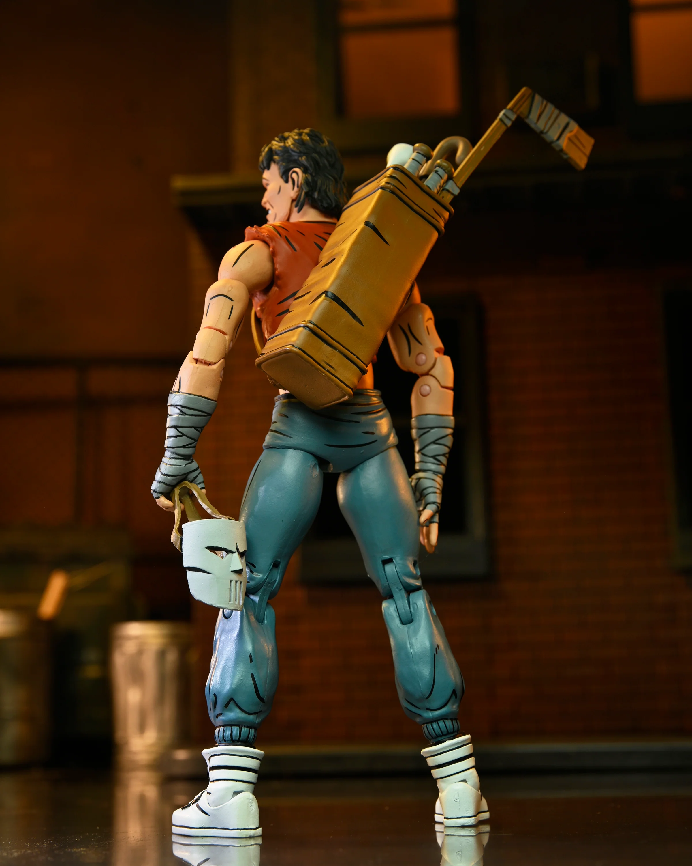 Teenage Mutant Ninja Turtles (Mirage Comics) Casey Jones in Red Shirt 7" Scale Action Figure - Image 8