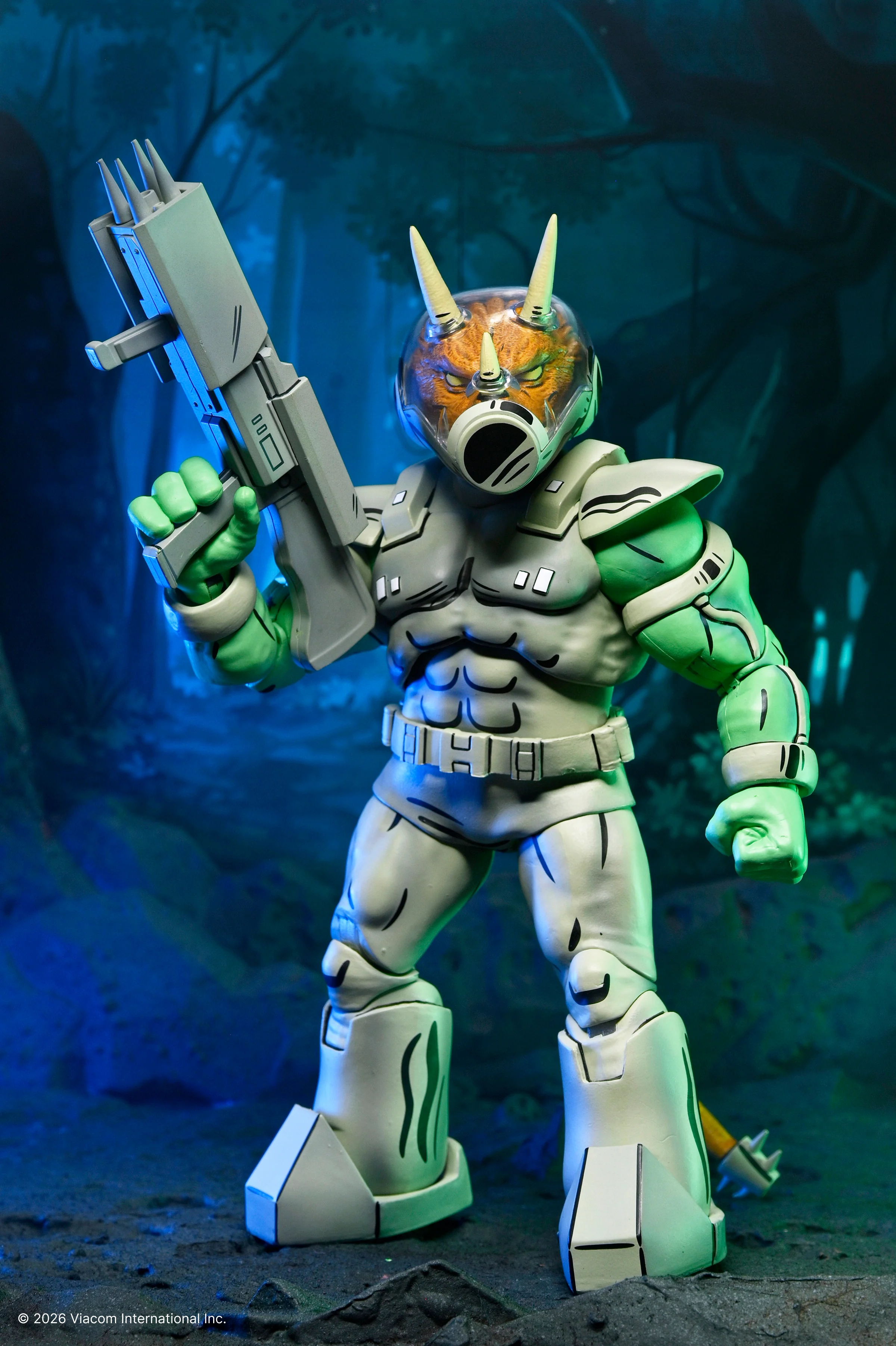 Teenage Mutant Ninja Turtles (Mirage Comics) - Shock Commando Triceraton 7ā Scale Action Figure (PRE-ORDER)
