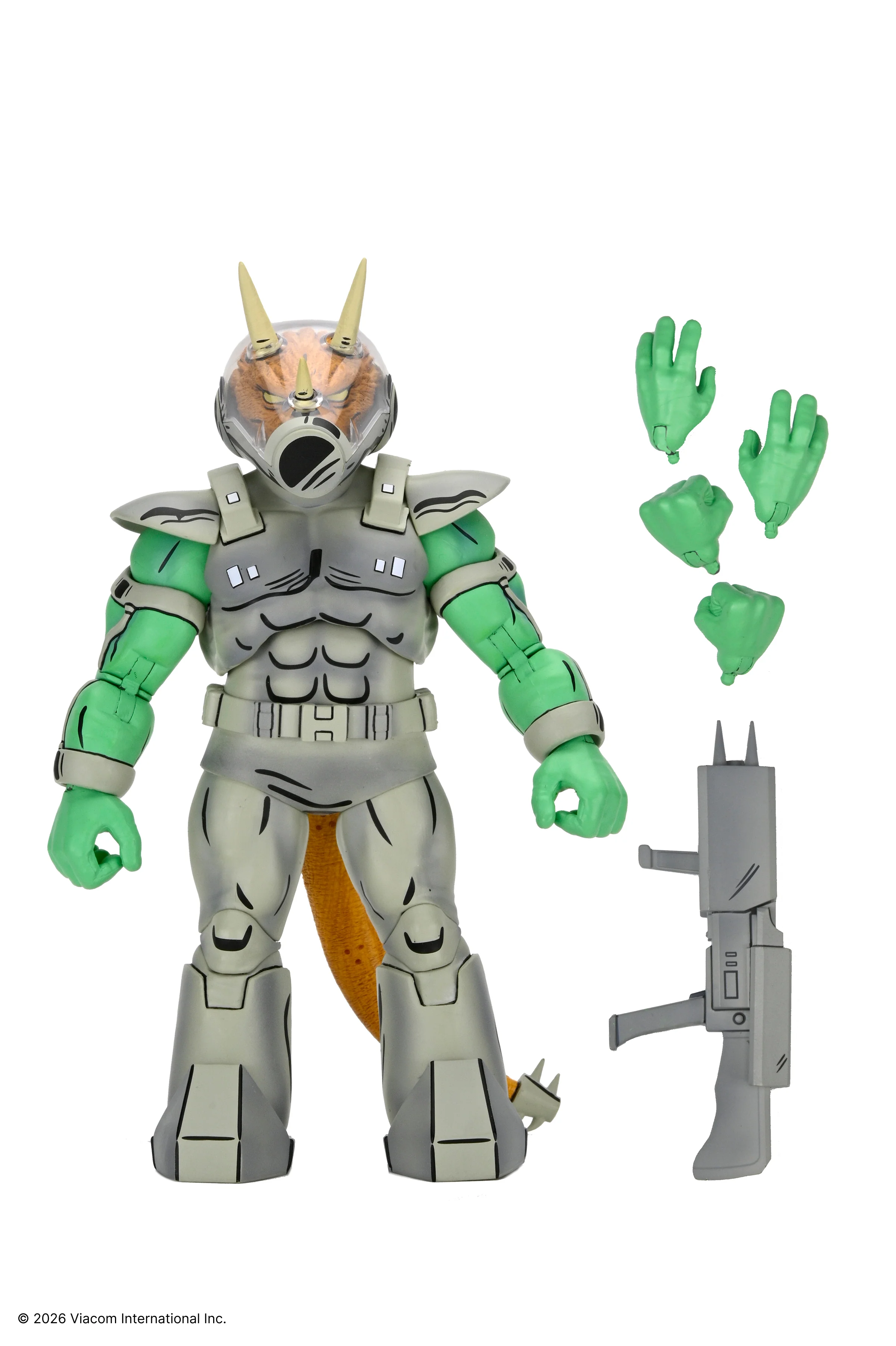Teenage Mutant Ninja Turtles (Mirage Comics) - Shock Commando Triceraton 7ā Scale Action Figure (PRE-ORDER) - Image 6