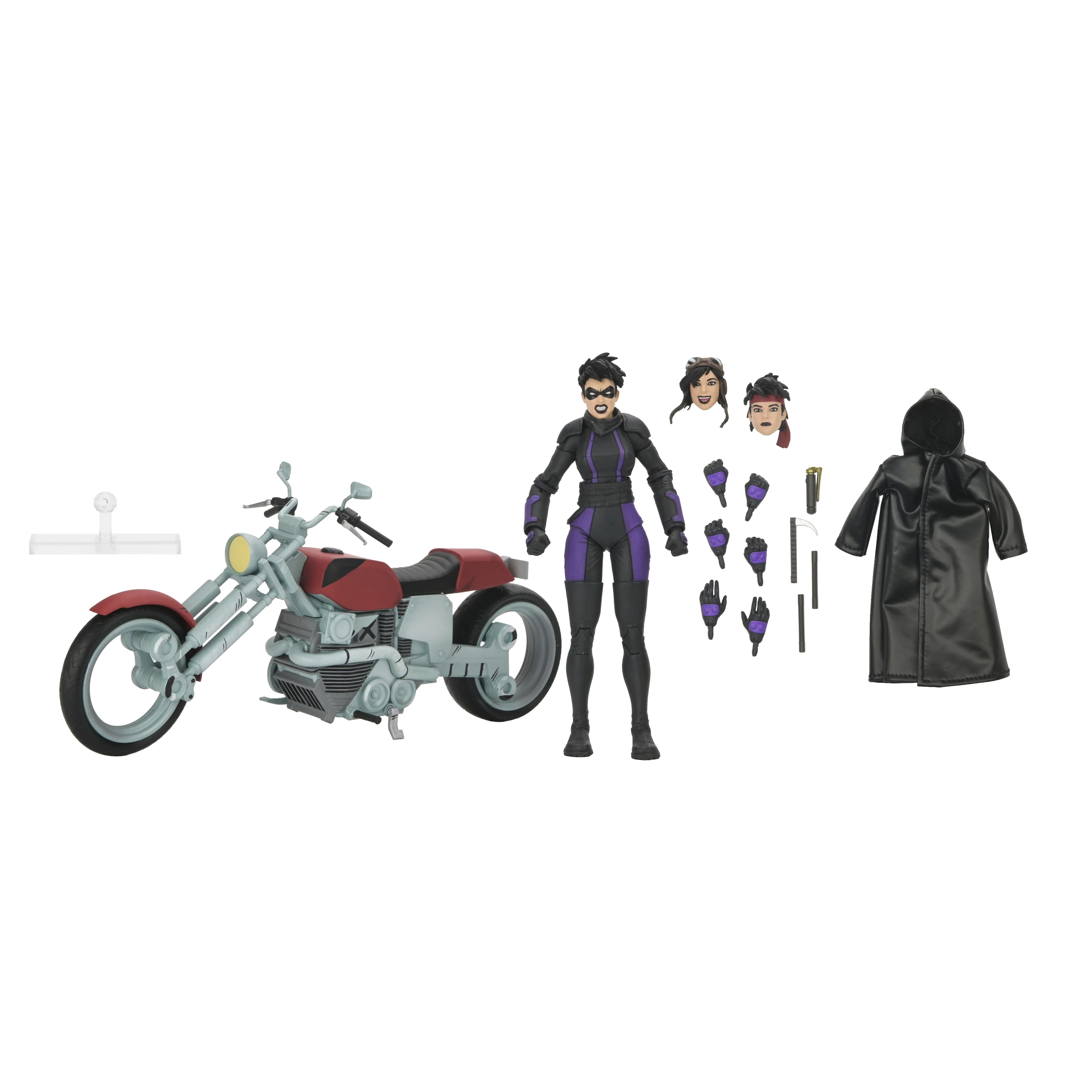 Teenage Mutant Ninja Turtles (The Last Ronin) - Casey Marie with Motorcycle 7" Scale Action Figure - Image 9