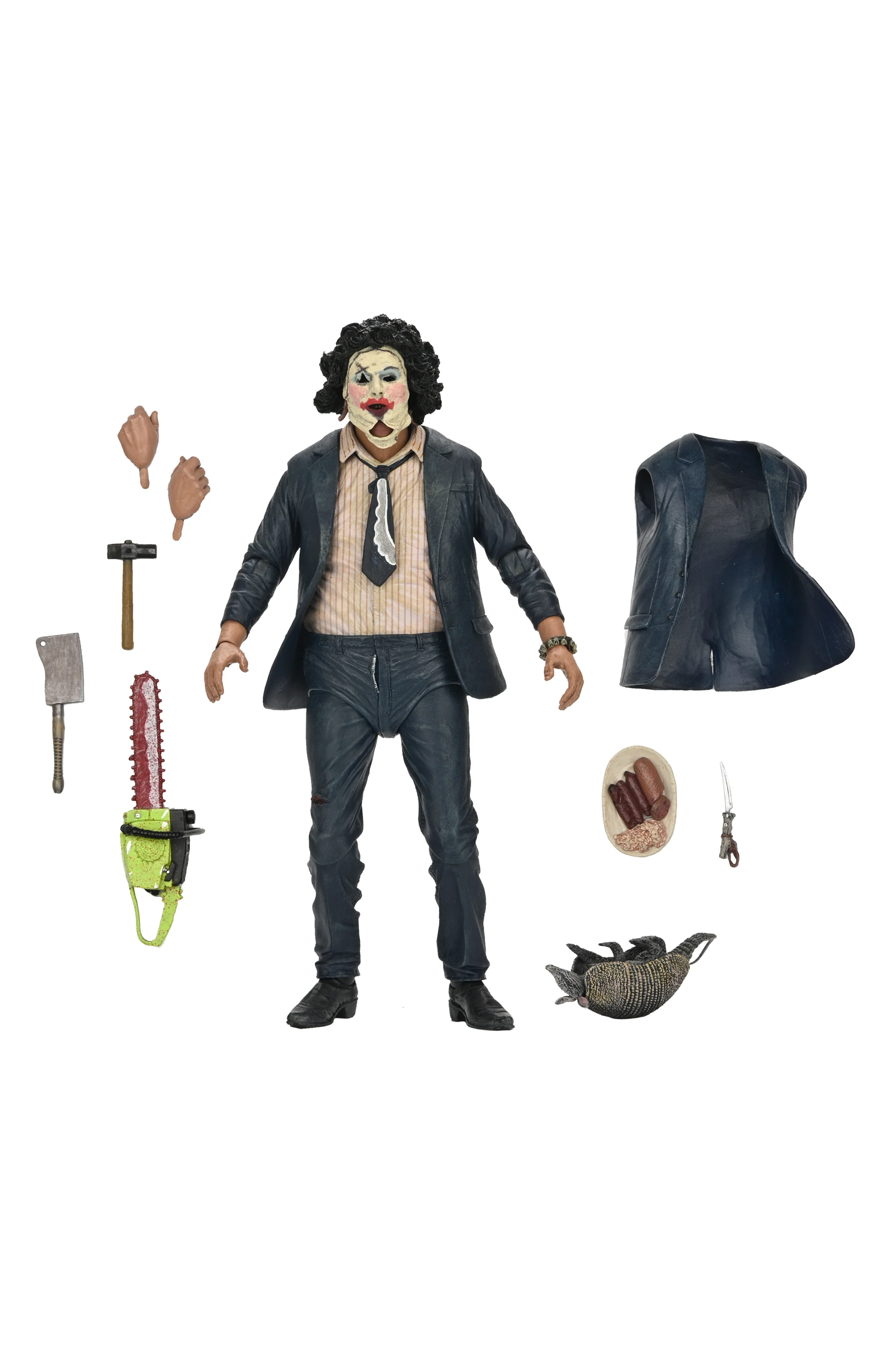 Texas Chainsaw Massacre - 50th Anniversary Ultimate Leatherface with Pretty Woman Mask 7" Scale Action Figure - Image 16