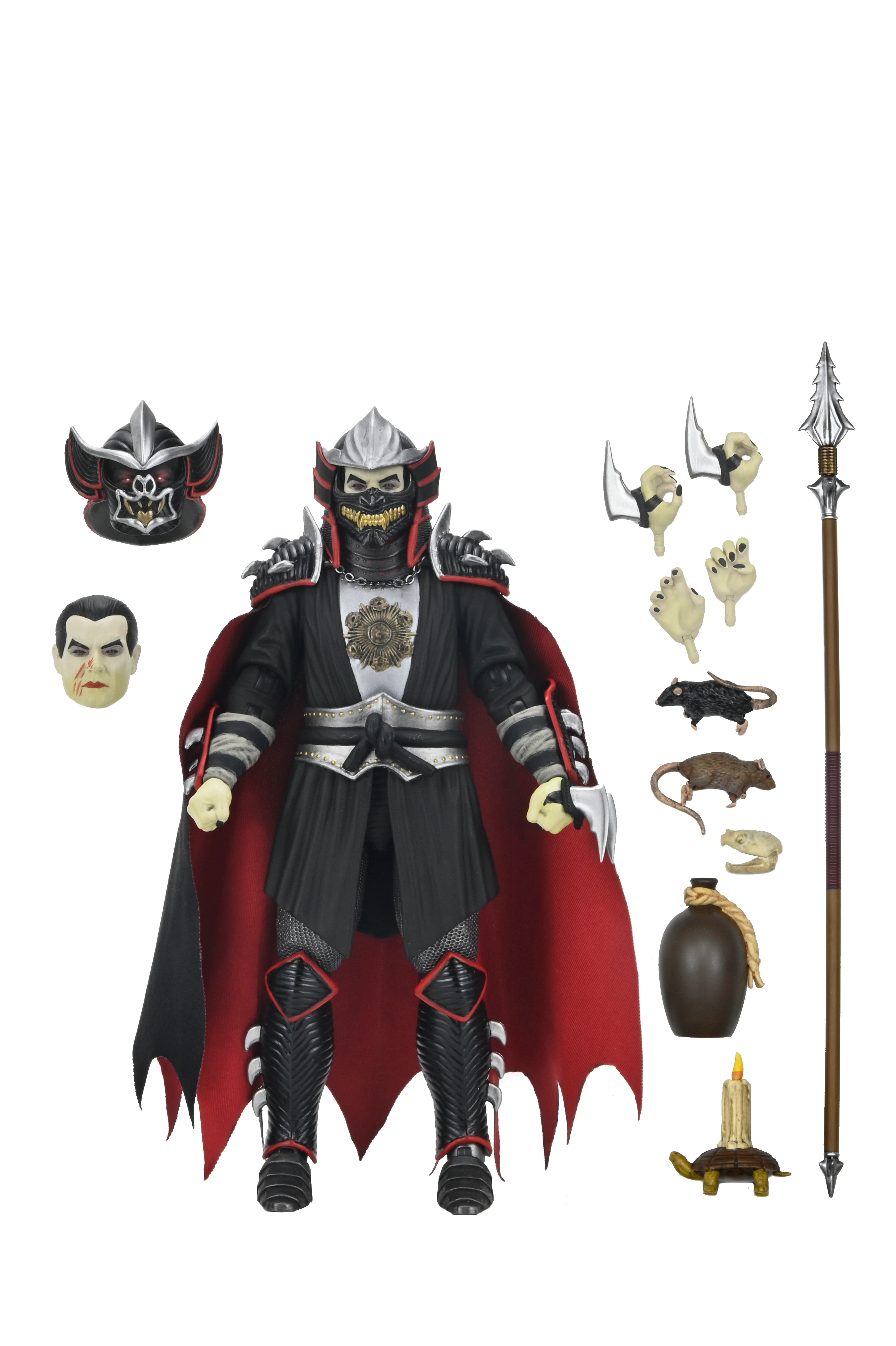 Universal Monsters x Teenage Mutant Ninja Turtles - Shredder as Dracula and Splinter as Van Helsing 7" Scale Action Figure Bundle - Image 10