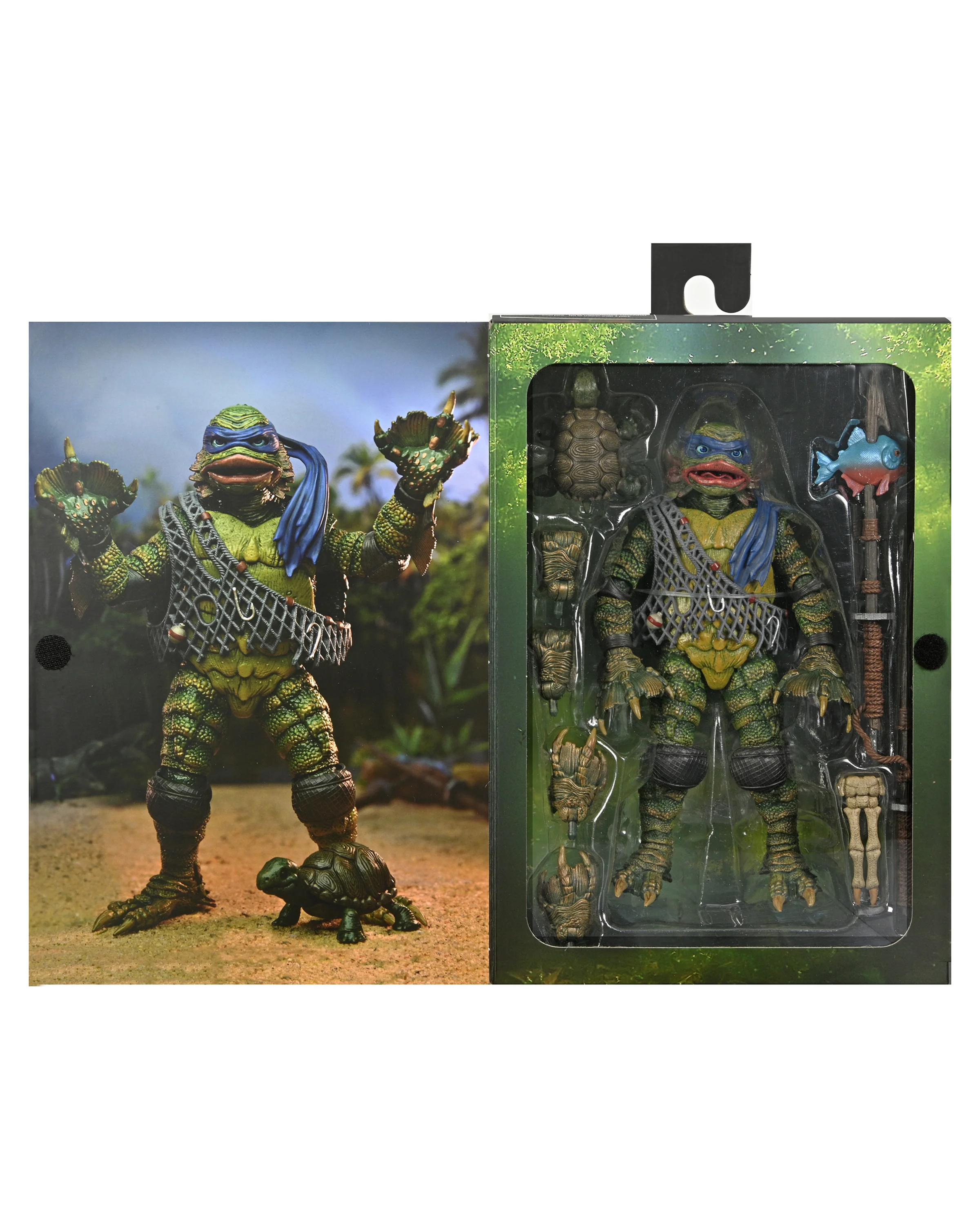 Universal Monsters x Teenage Mutant Ninja Turtles – Ultimate Leonardo as the Creature 7” Scale Action Figure - Image 11